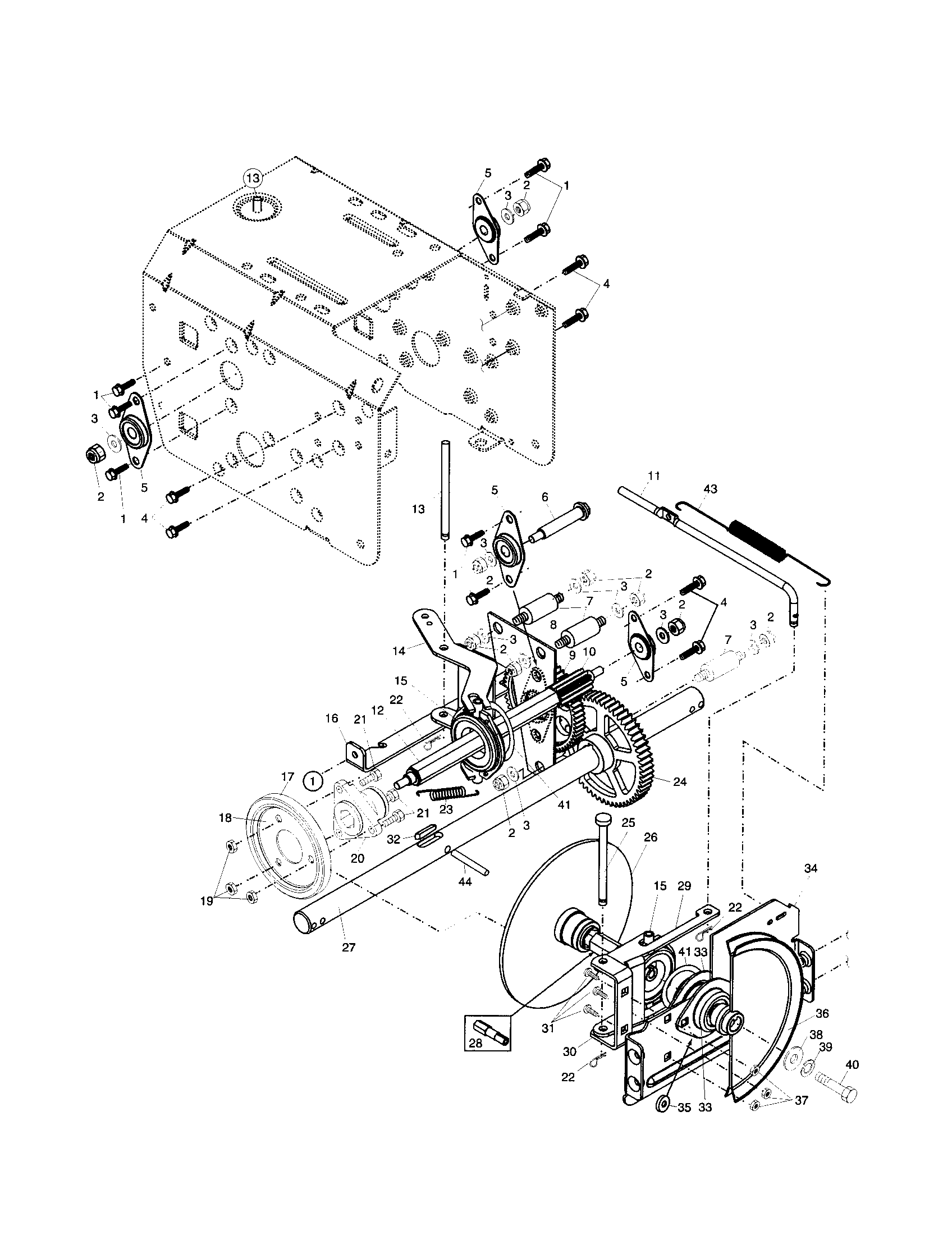 Poulan PP927ESB drive diagram