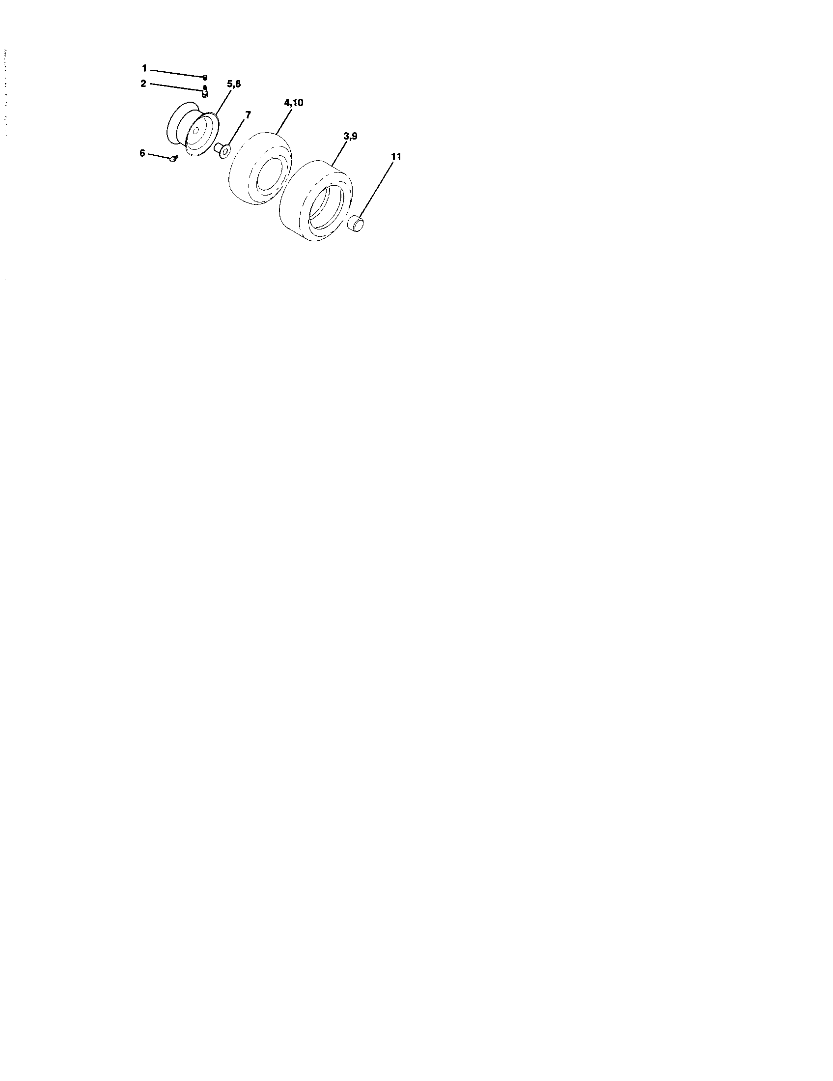 Craftsman 917273521 wheels and tires diagram