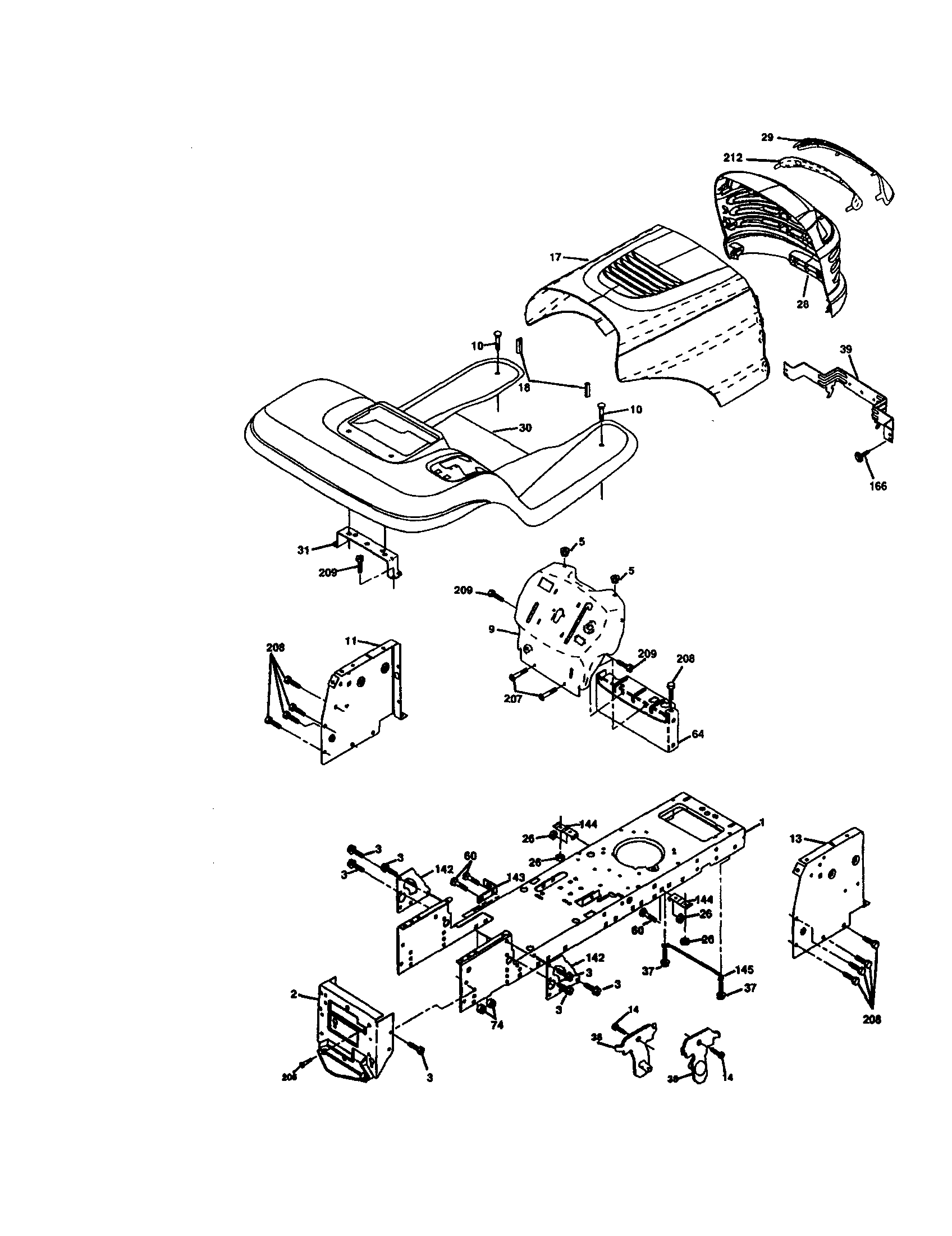 Craftsman 917272672 chassis and enclosures diagram