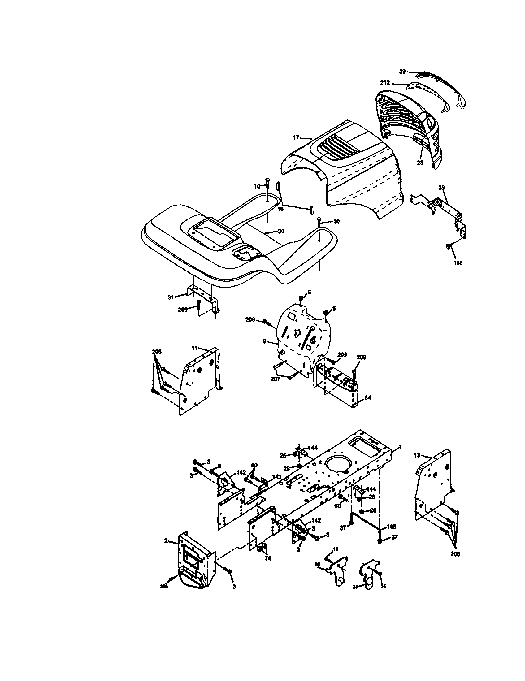 Craftsman 917272671 chassis and enclosures diagram