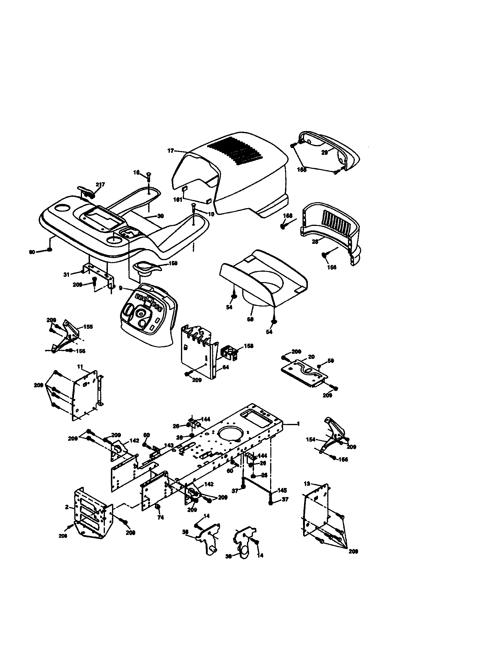 Craftsman 917273631 chassis and enclosures diagram