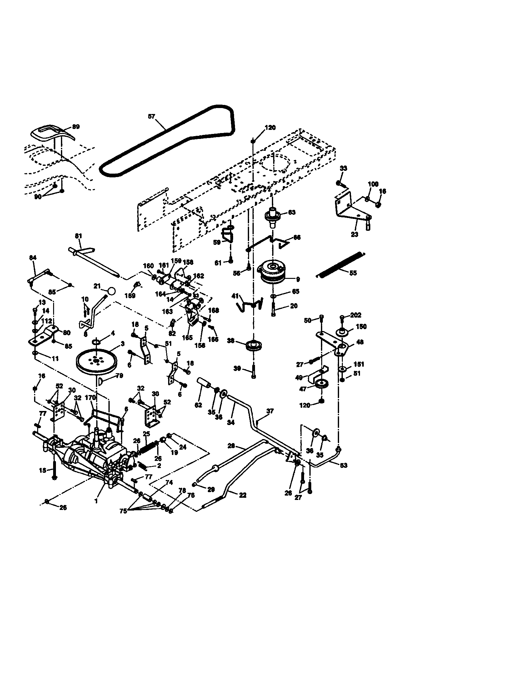 Craftsman 917273631 ground drive diagram