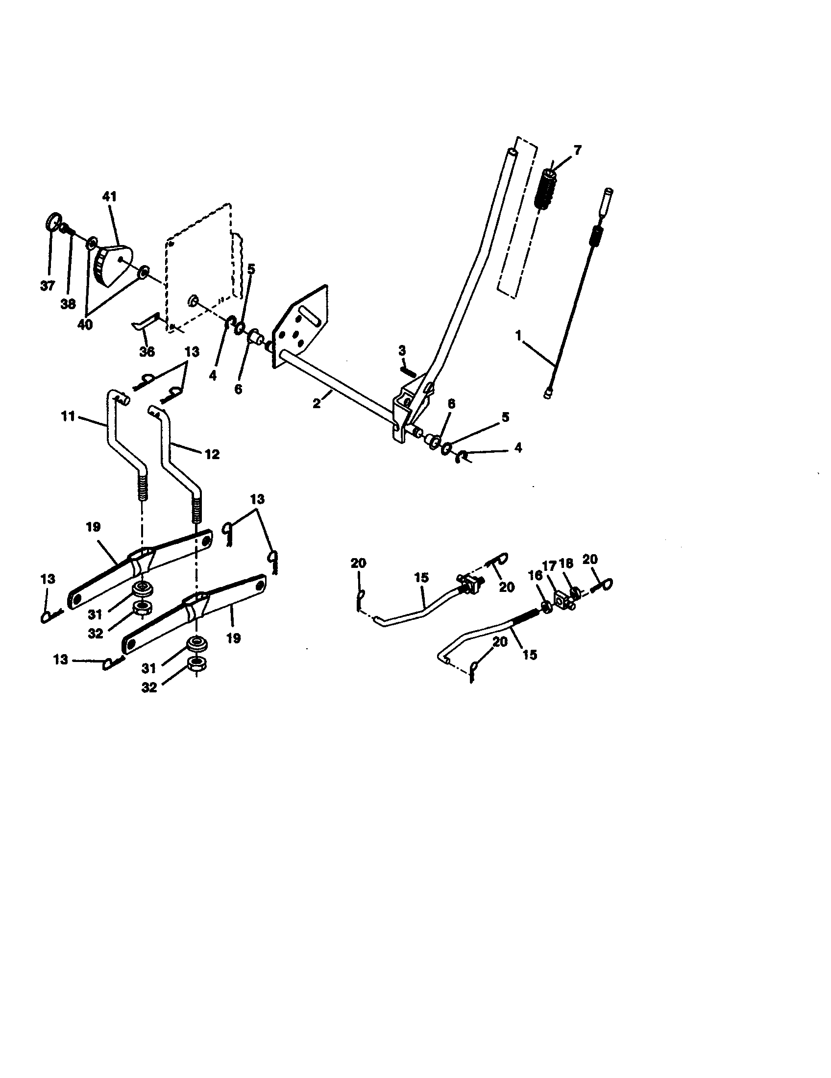 Craftsman 917273631 lift assembly diagram