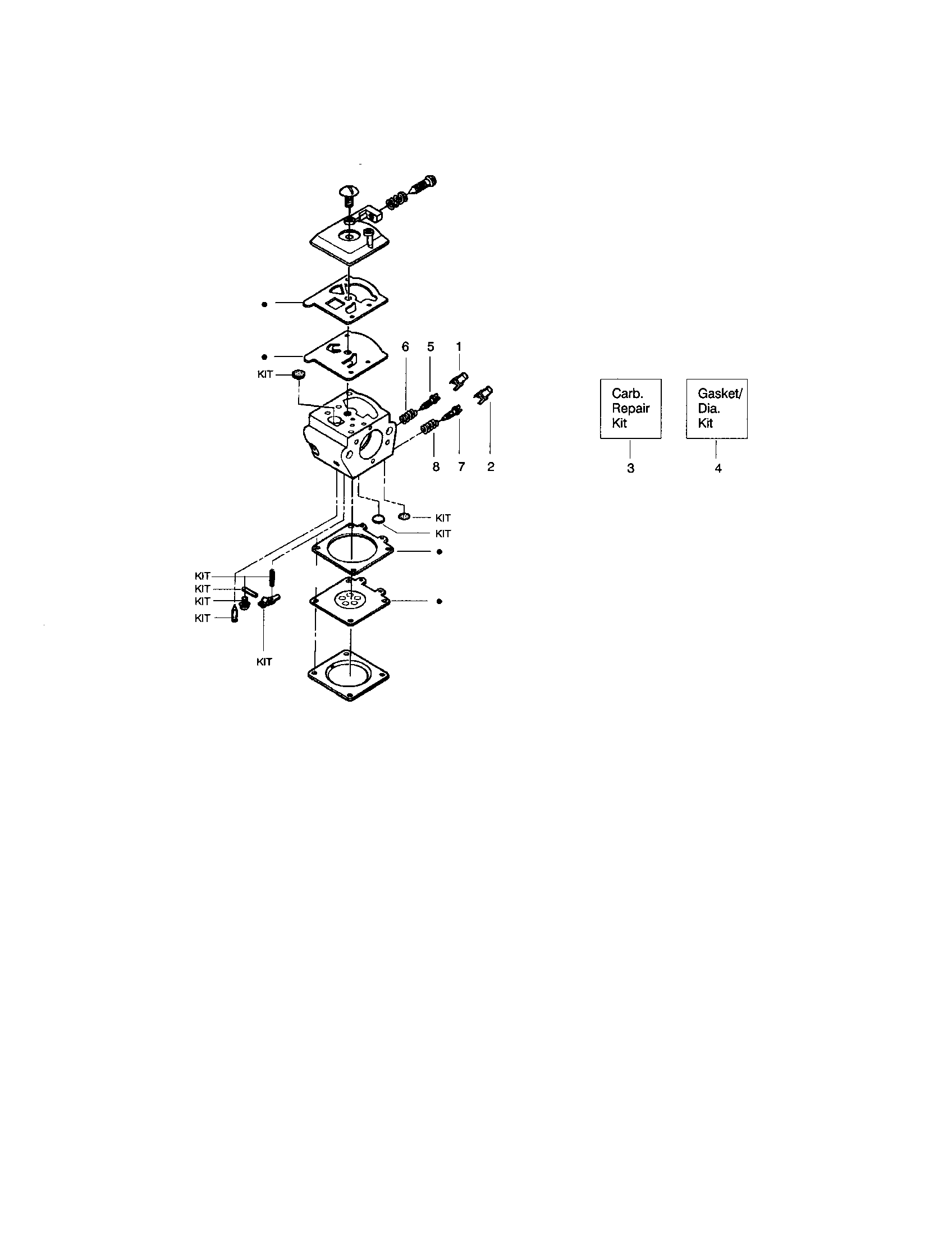 Poulan 2025 carburetor - wt324 - #530069703 diagram