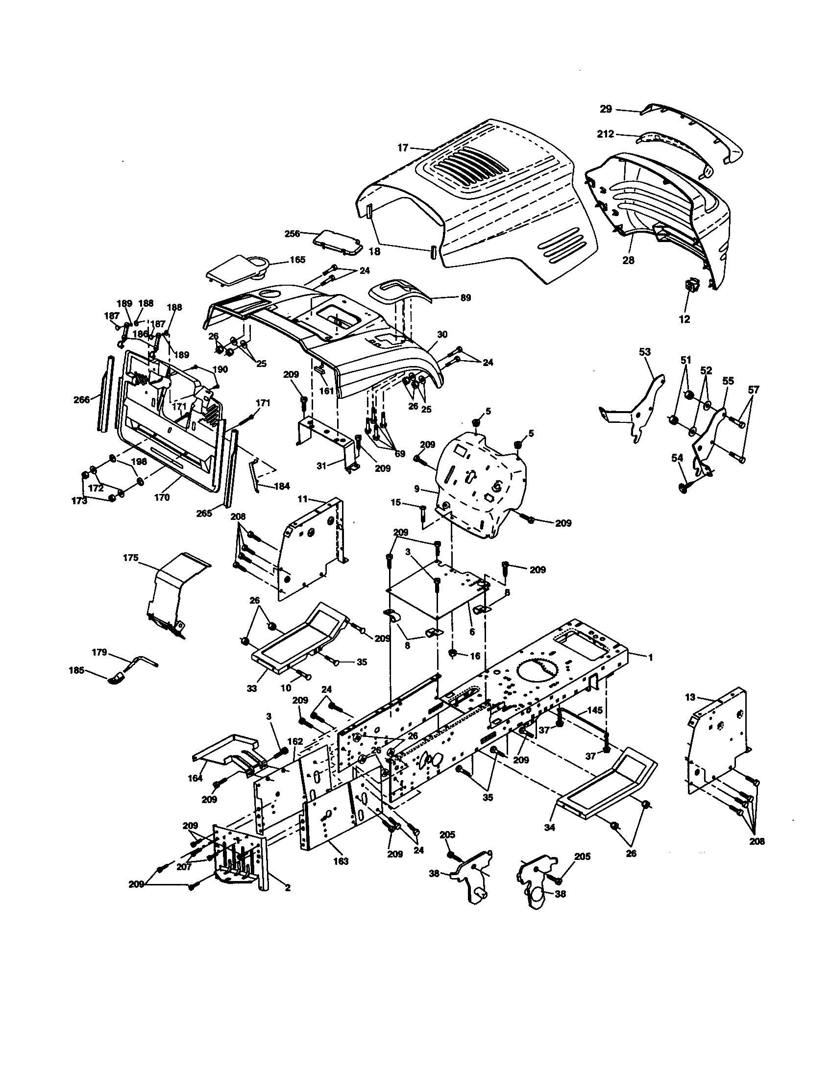 Craftsman 917277103 chassis and enclosures diagram