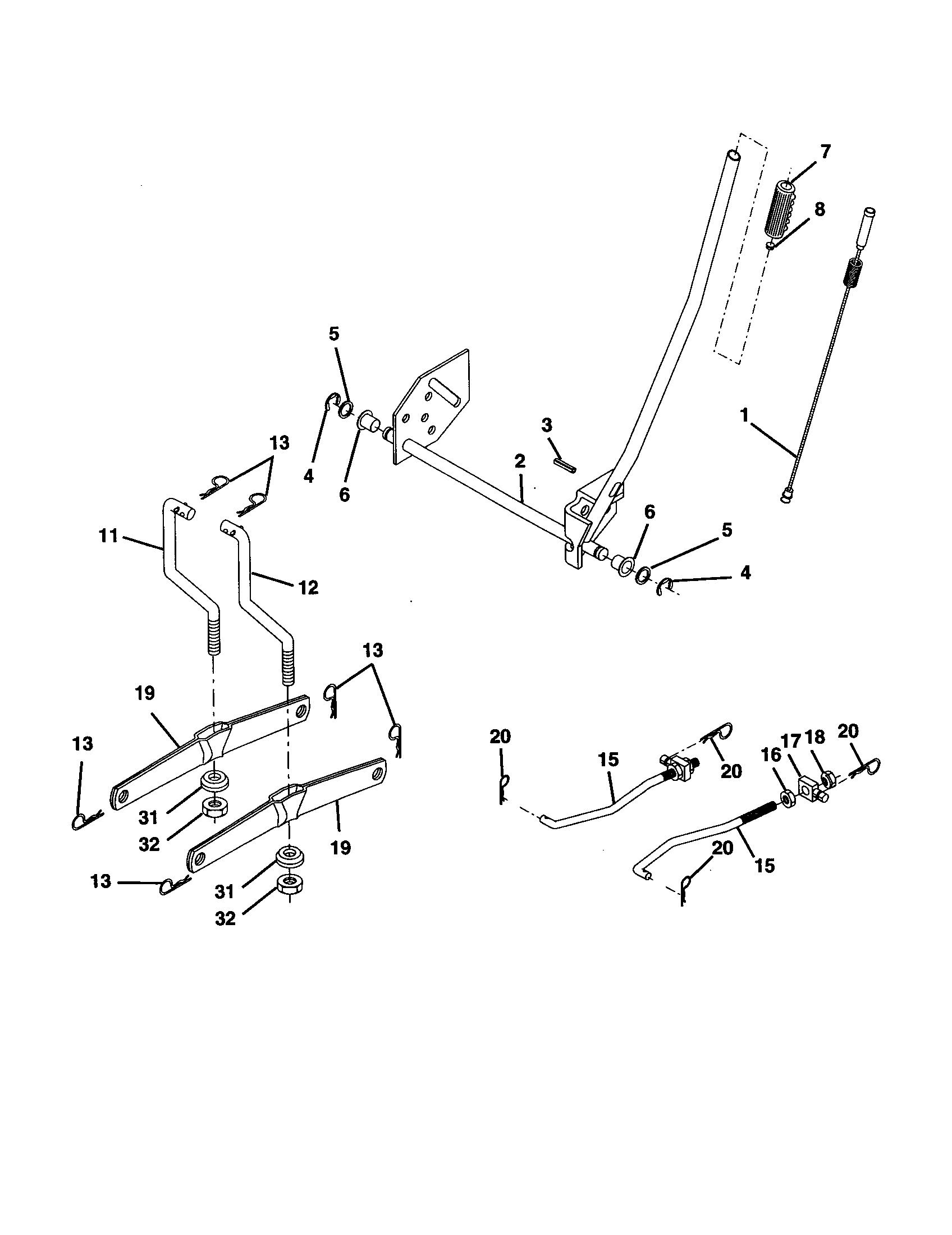 Companion 917278060 mower lift diagram
