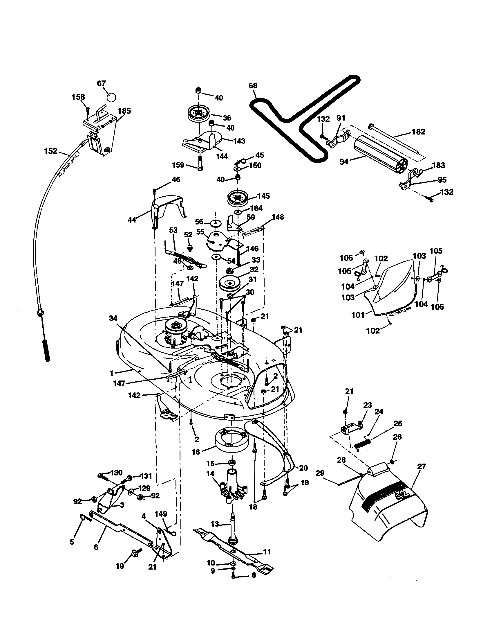 Companion 917278060 mower diagram