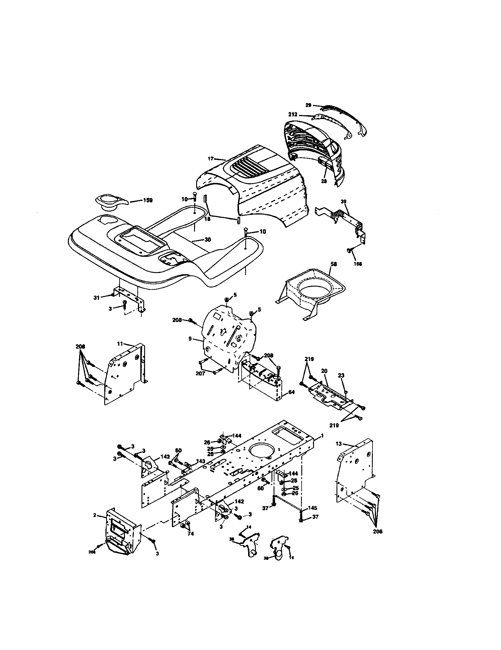 Craftsman 917271860 chassis and enclosures diagram
