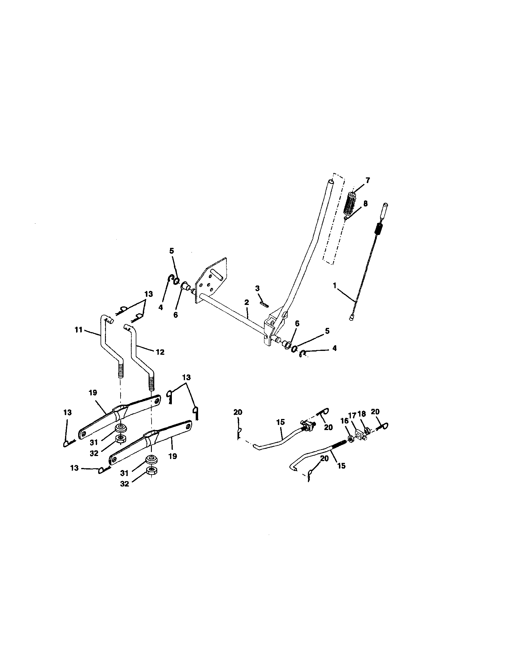 Craftsman 917271860 lift assembly diagram