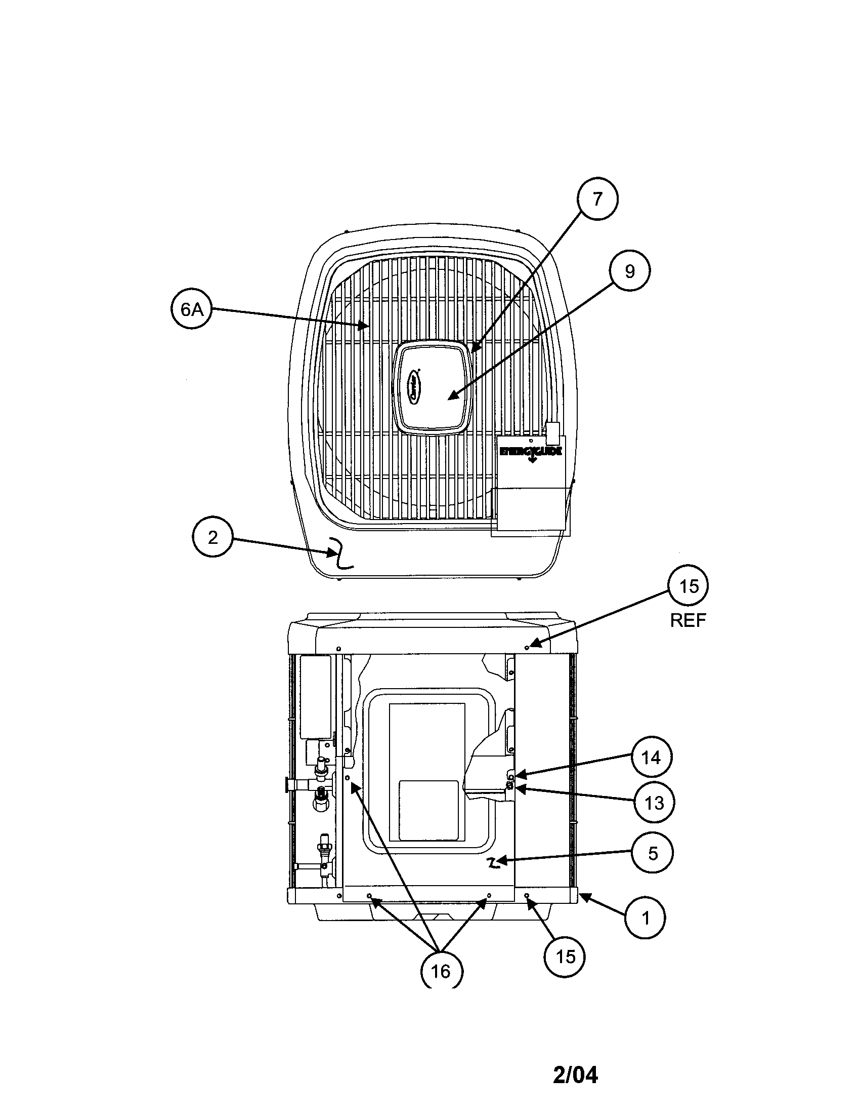 Carrier 38YDB024 SERIES310 outlet grille / top cover diagram