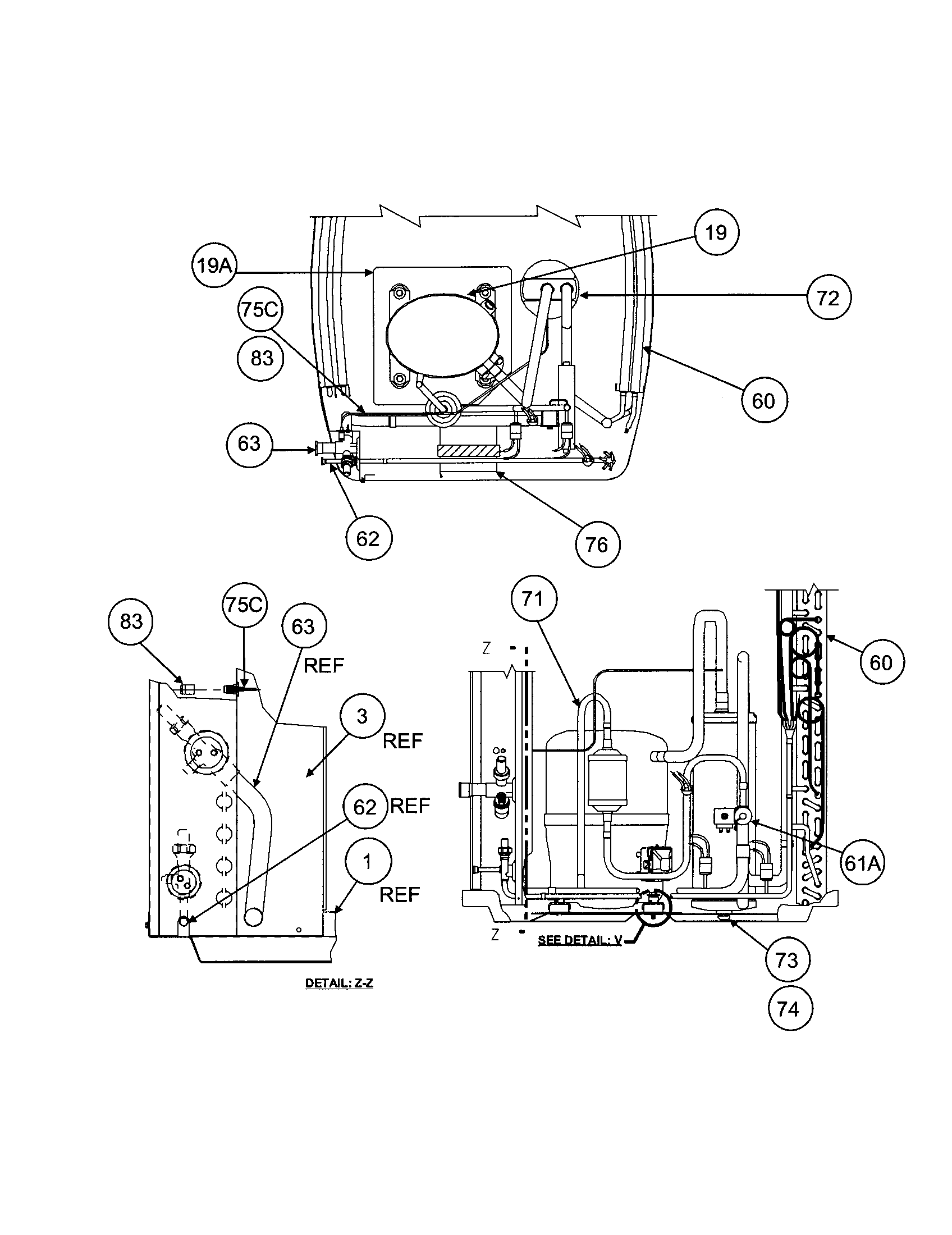 Carrier 38YDB024 SERIES310 compressor / condenser diagram