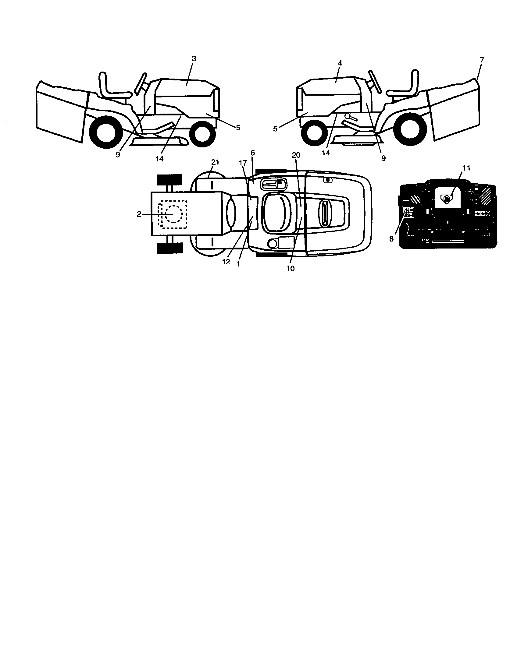 Craftsman 917277122 decals diagram