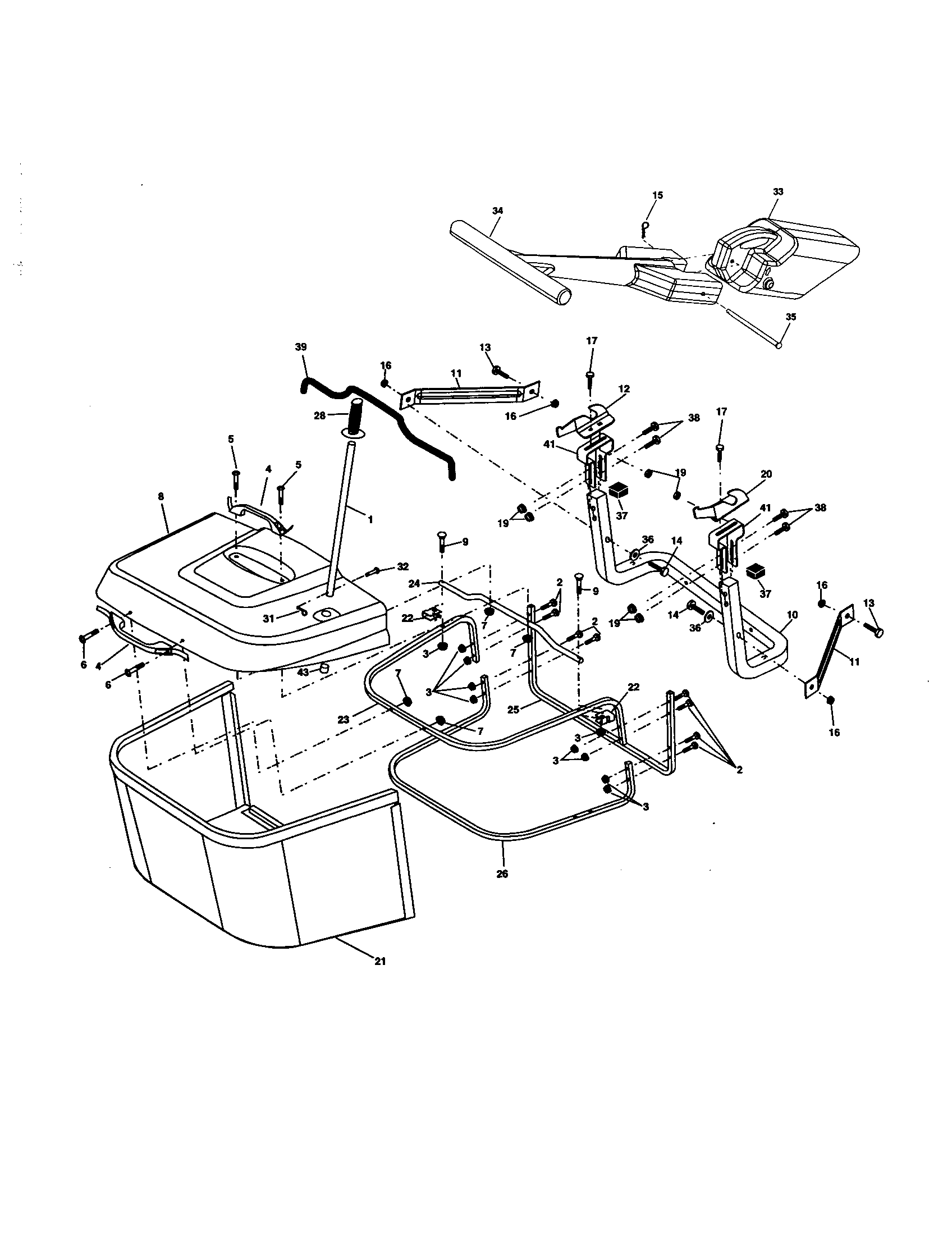 Craftsman 917277122 bagger diagram
