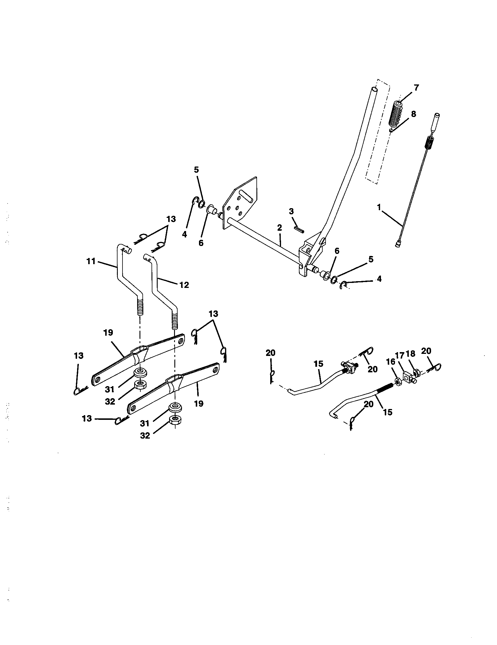 Companion 917278030 mower lift diagram