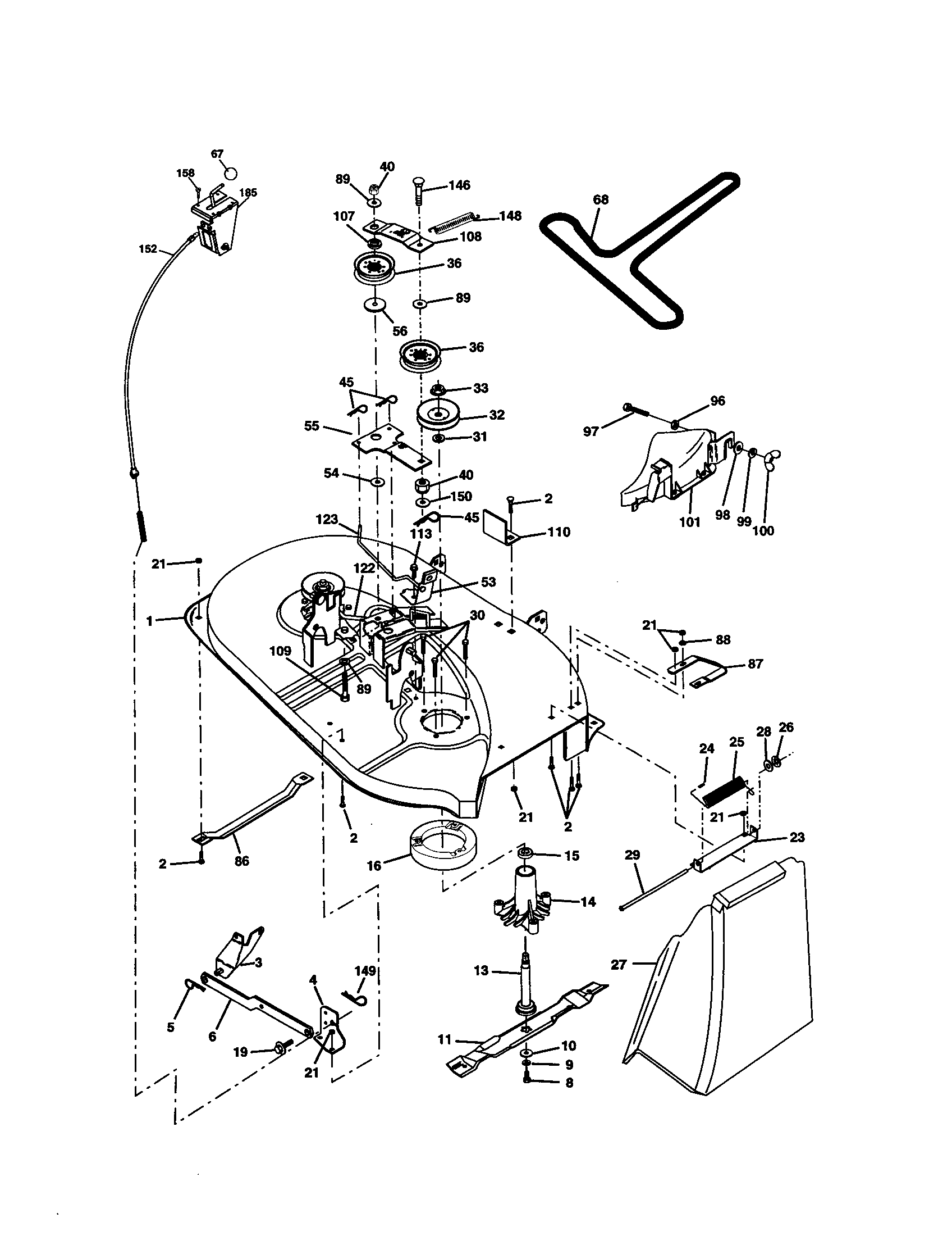 Companion 917278030 mower diagram