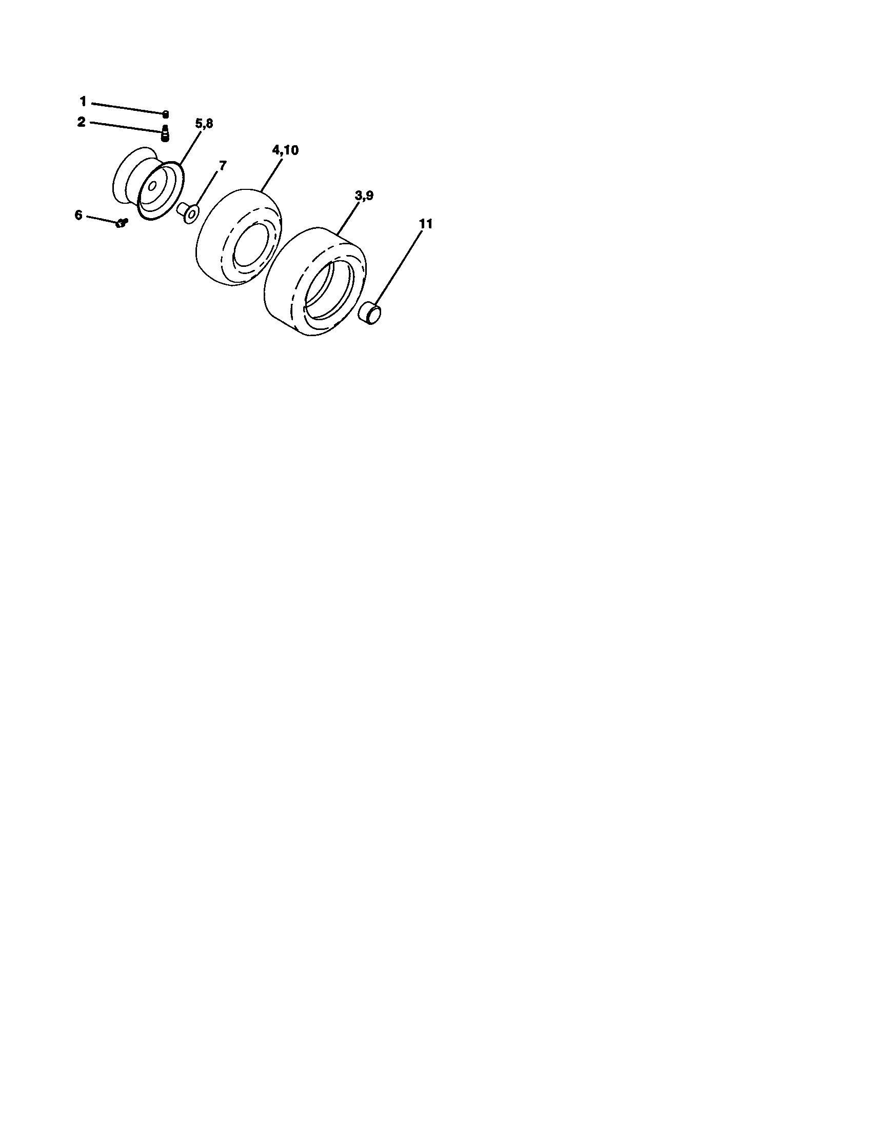 Companion 917278120 wheels and tires diagram