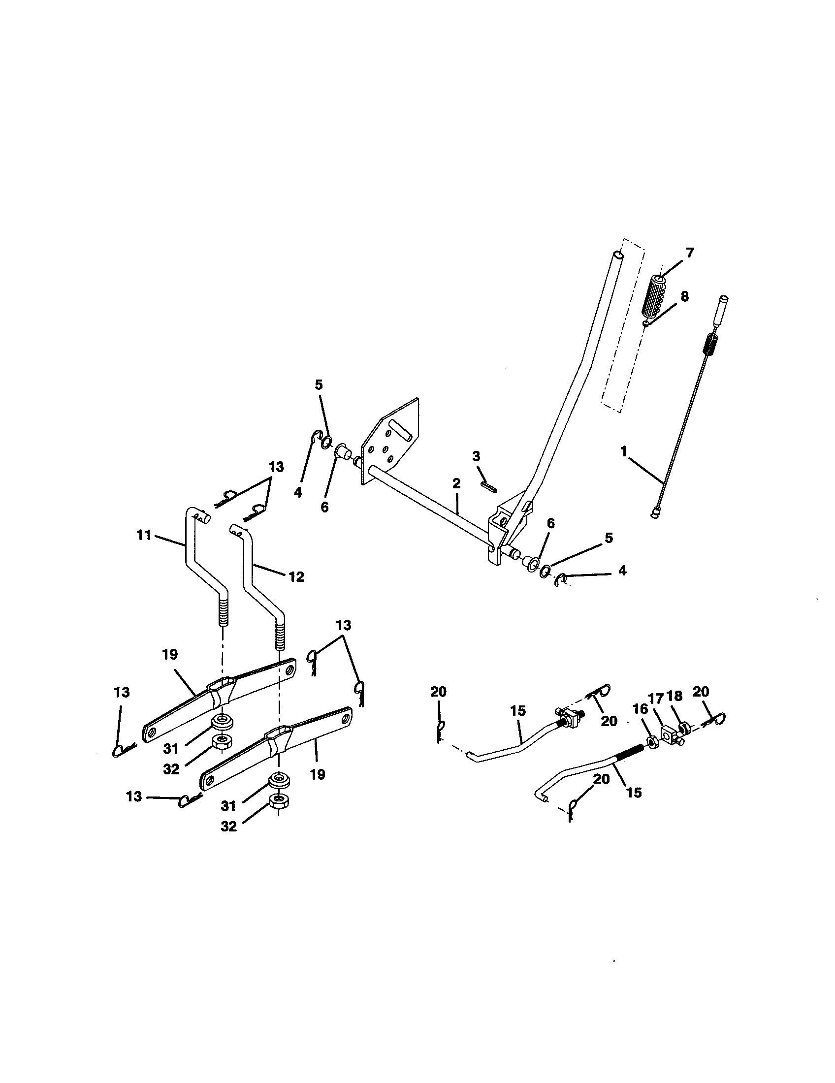 Companion 917278120 mower lift diagram