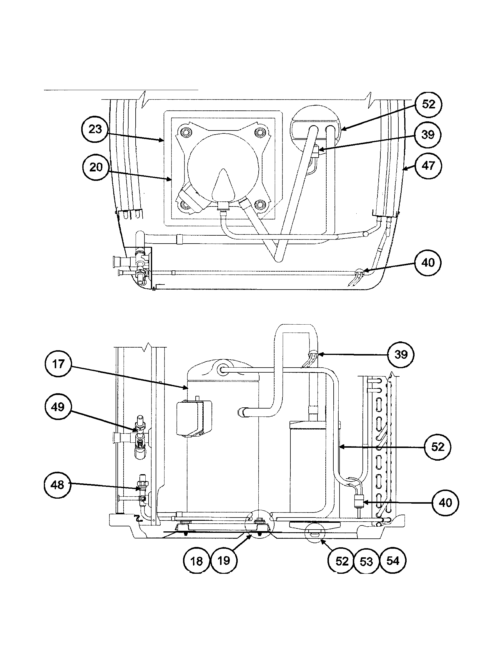 Carrier 38TXA048 SERIES330 compressor / condenser diagram