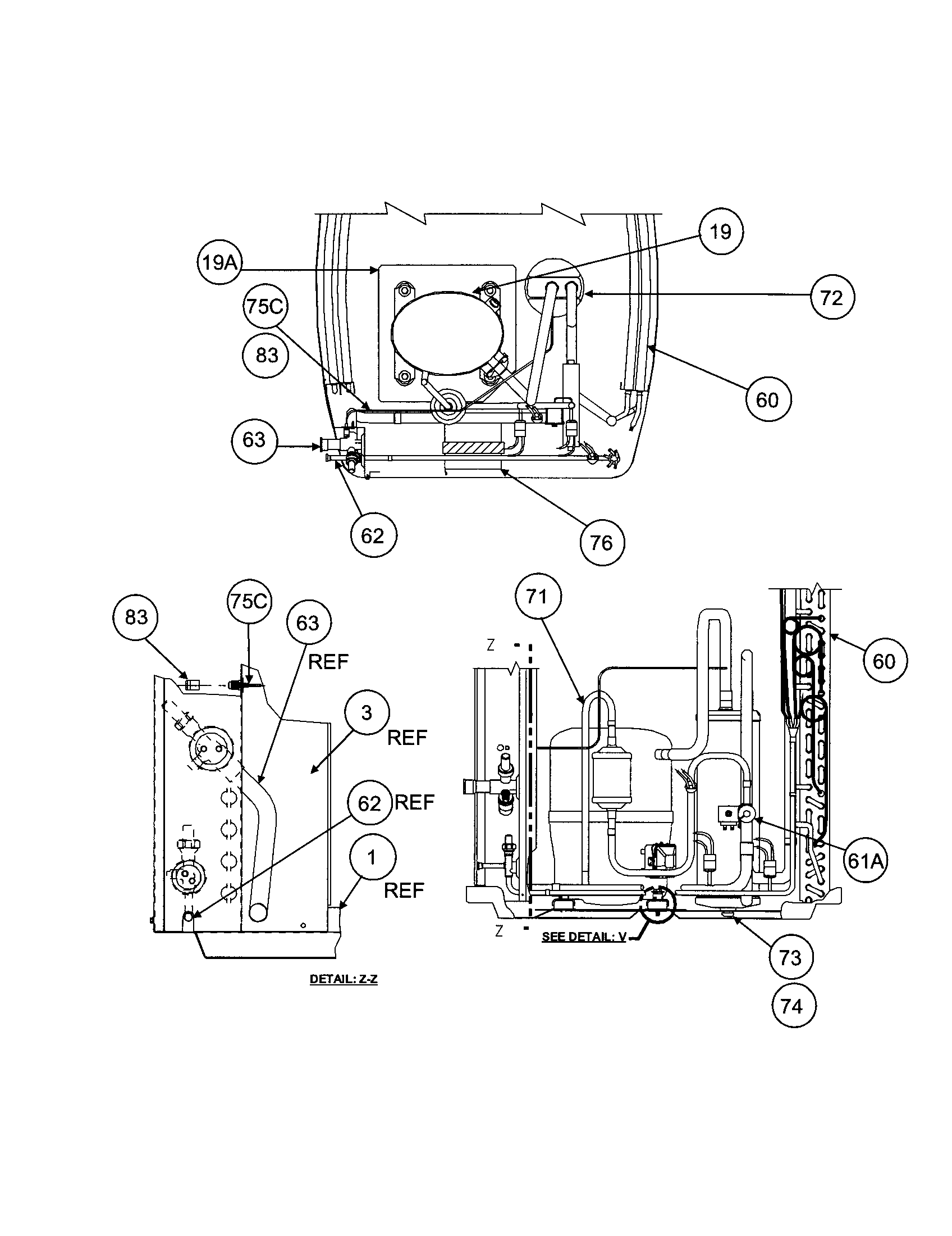 Carrier 38YDB060 SERIES320 compressor / condenser diagram