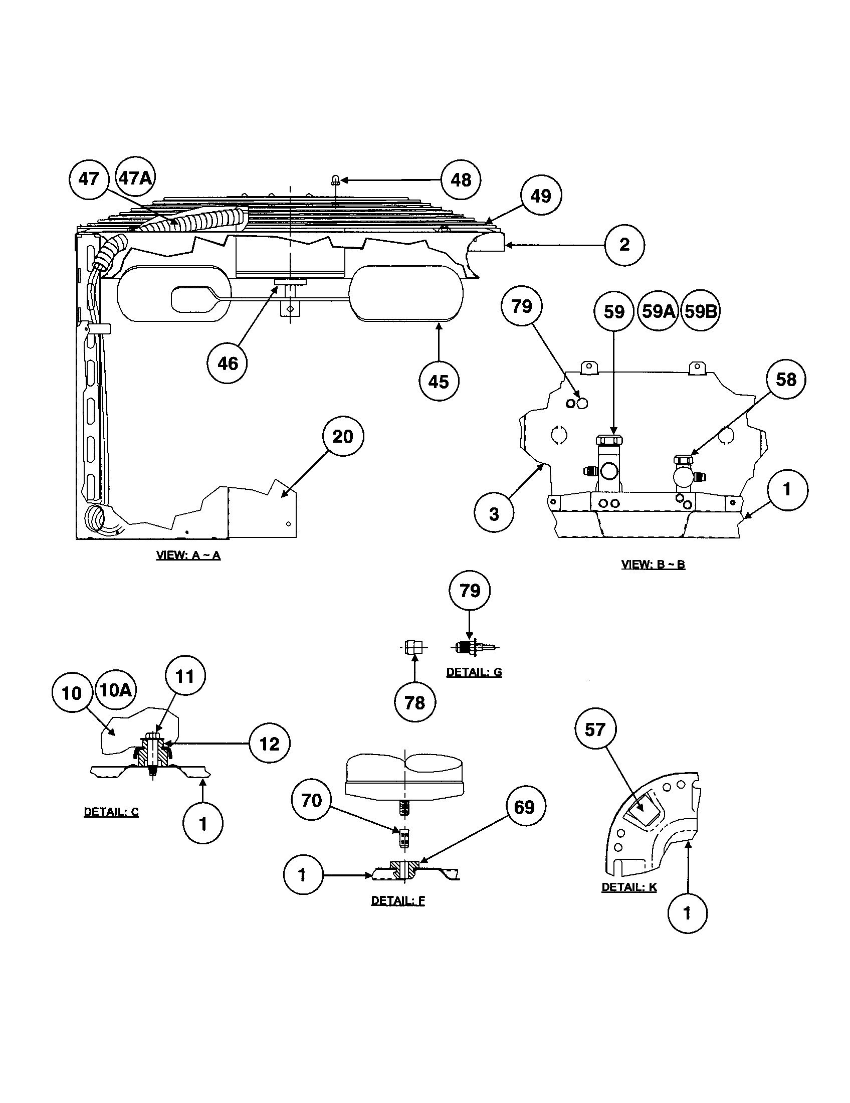 Carrier 38YCC042 SERIES360 fan blade diagram