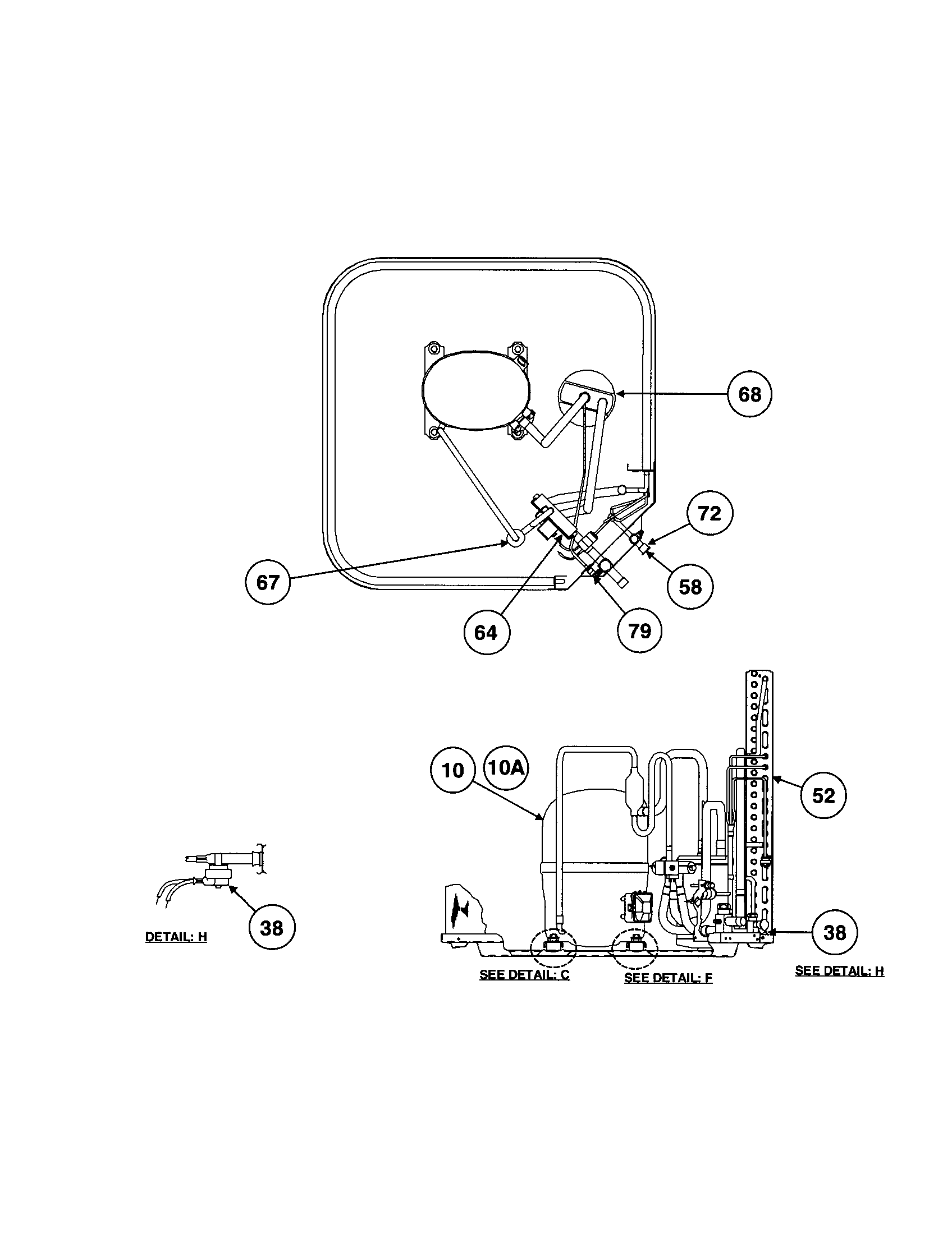 Carrier 38YCC042 SERIES360 compressor / condenser diagram