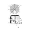 Carrier 38CKC048 SERIES370 outlet grille / top cover diagram