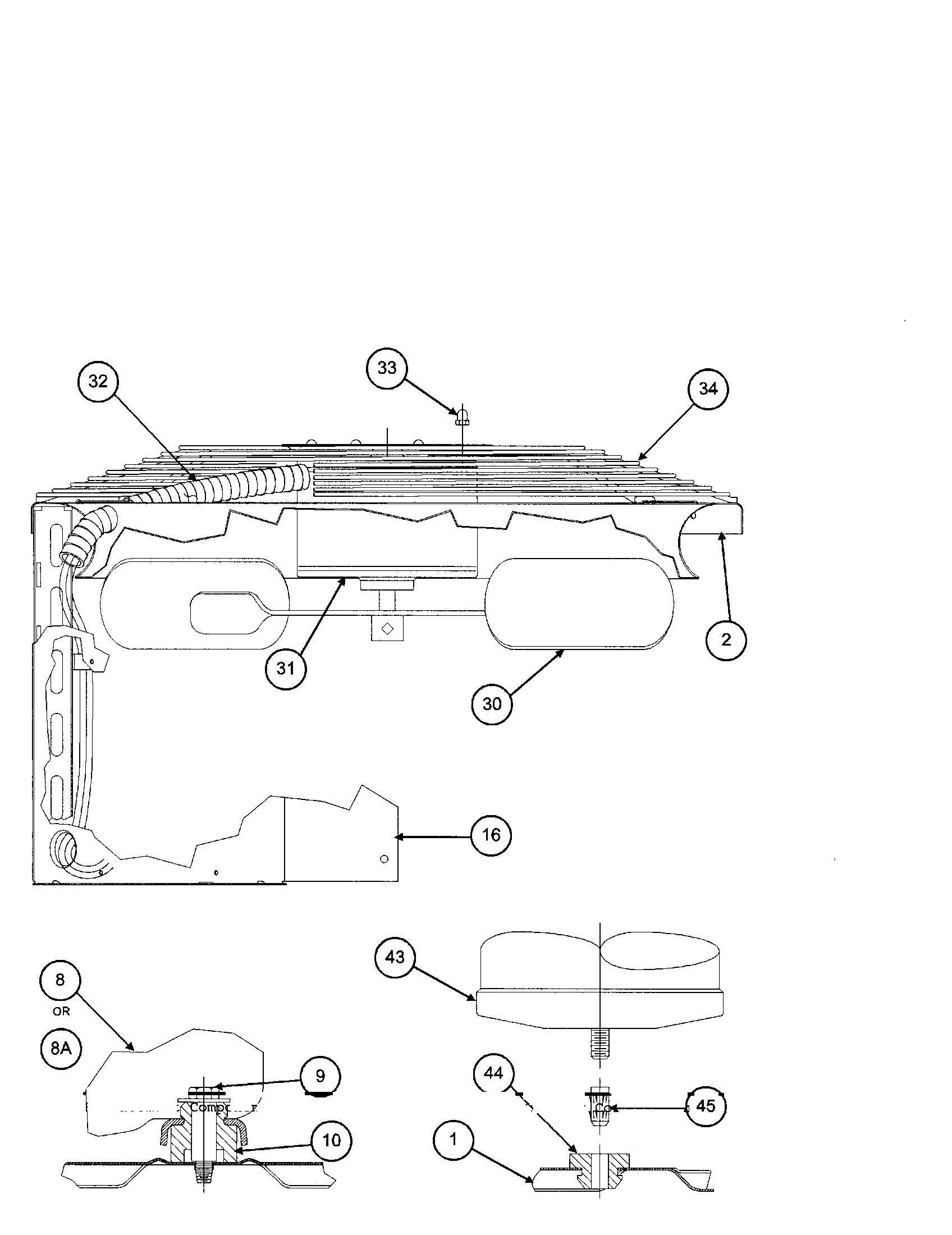 Carrier 38CKC048 SERIES370 fan blade diagram