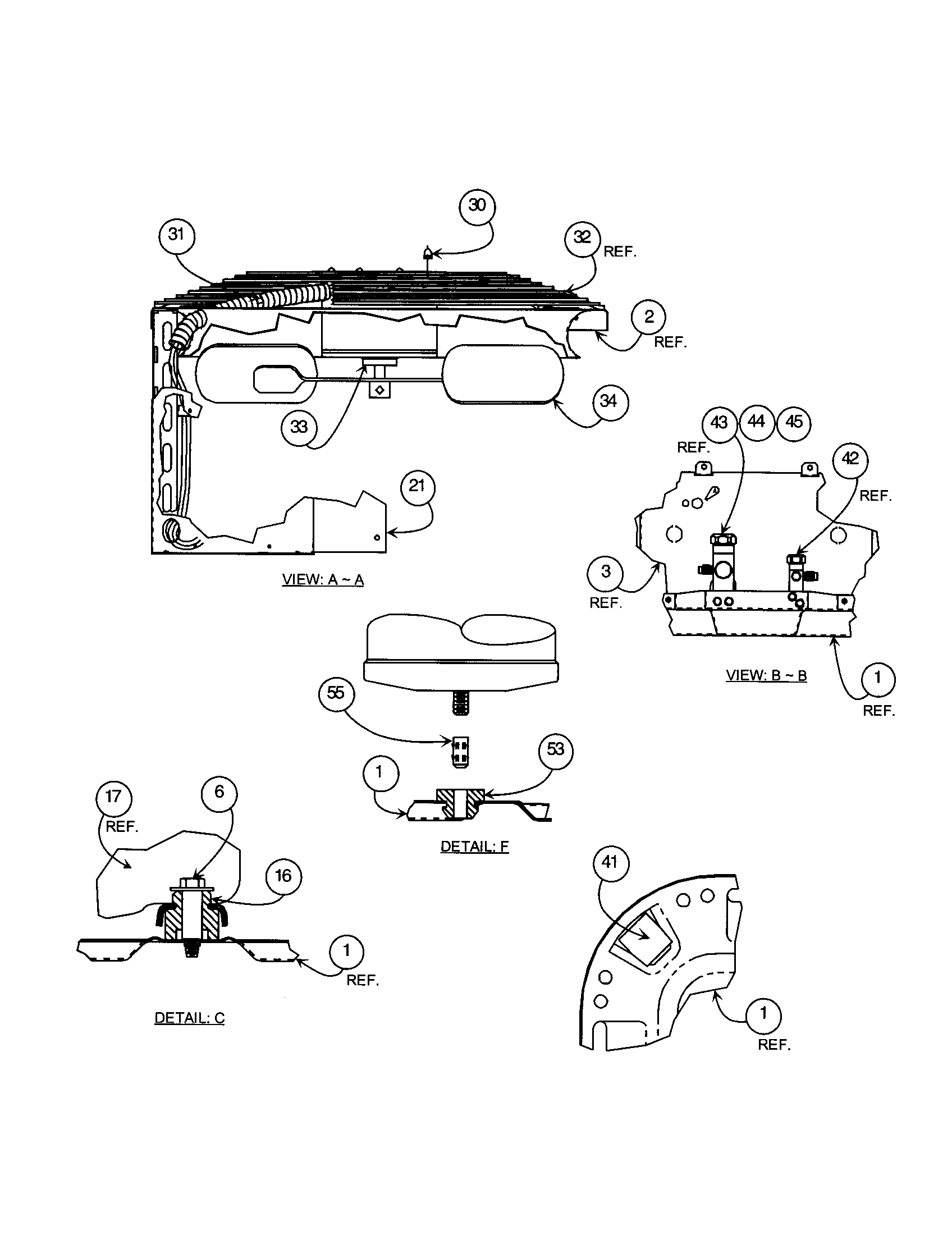 Carrier 38BRG036 SERIES310 fan blade diagram