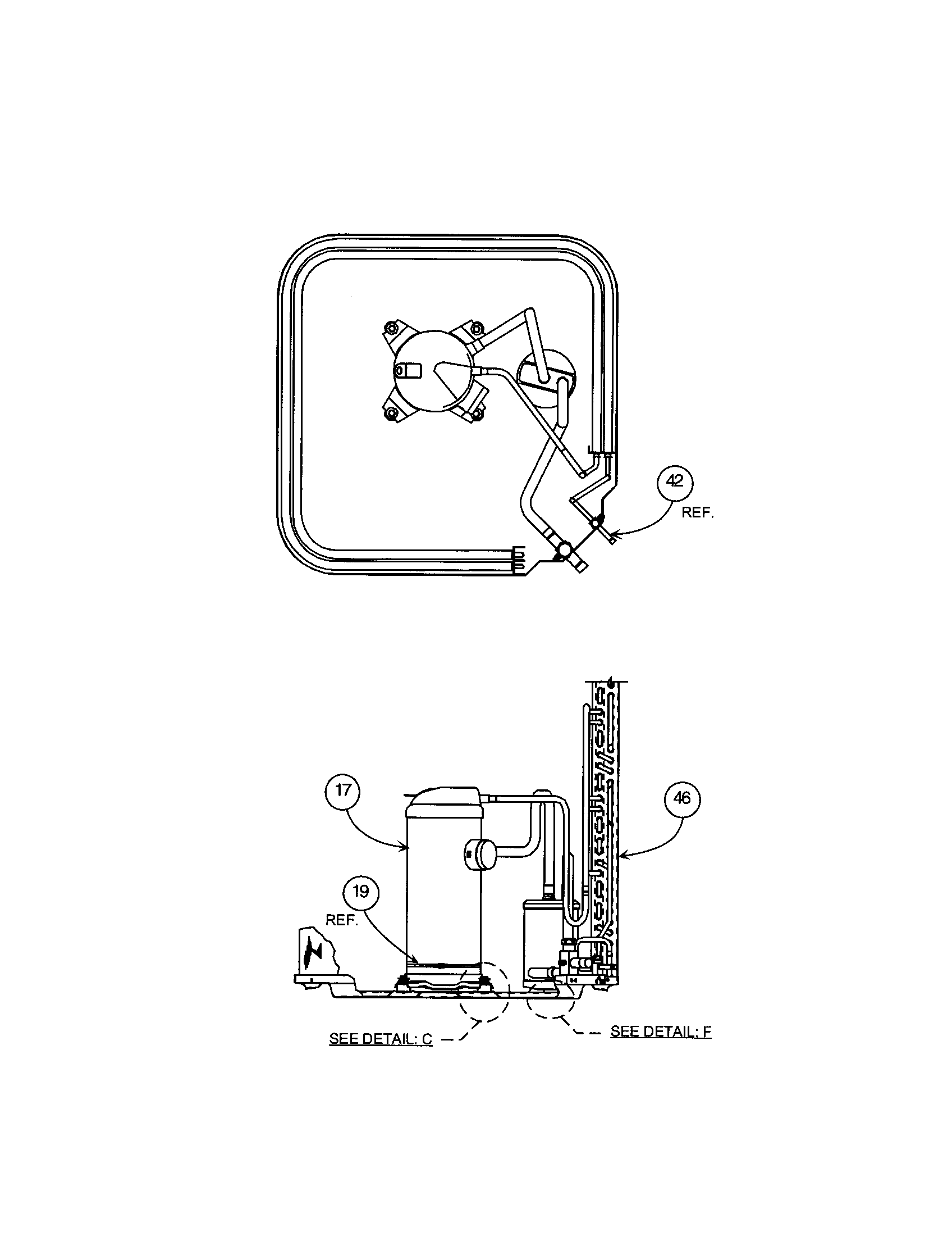 Carrier 38BRG036 SERIES310 compressor / condenser coil diagram