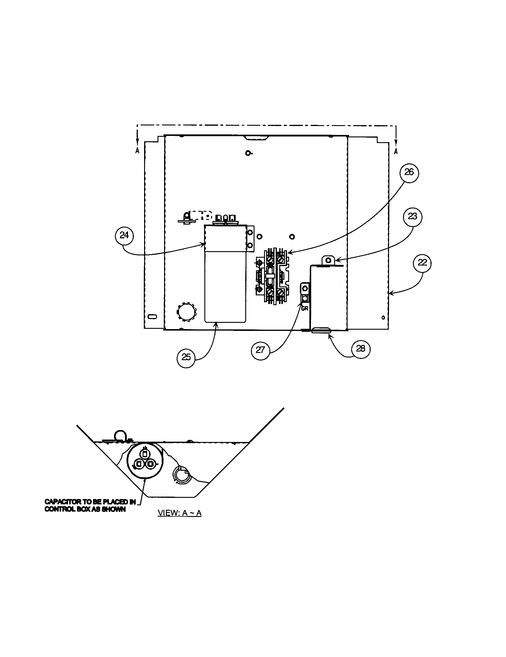 Carrier 38BRG036 SERIES310 control box diagram