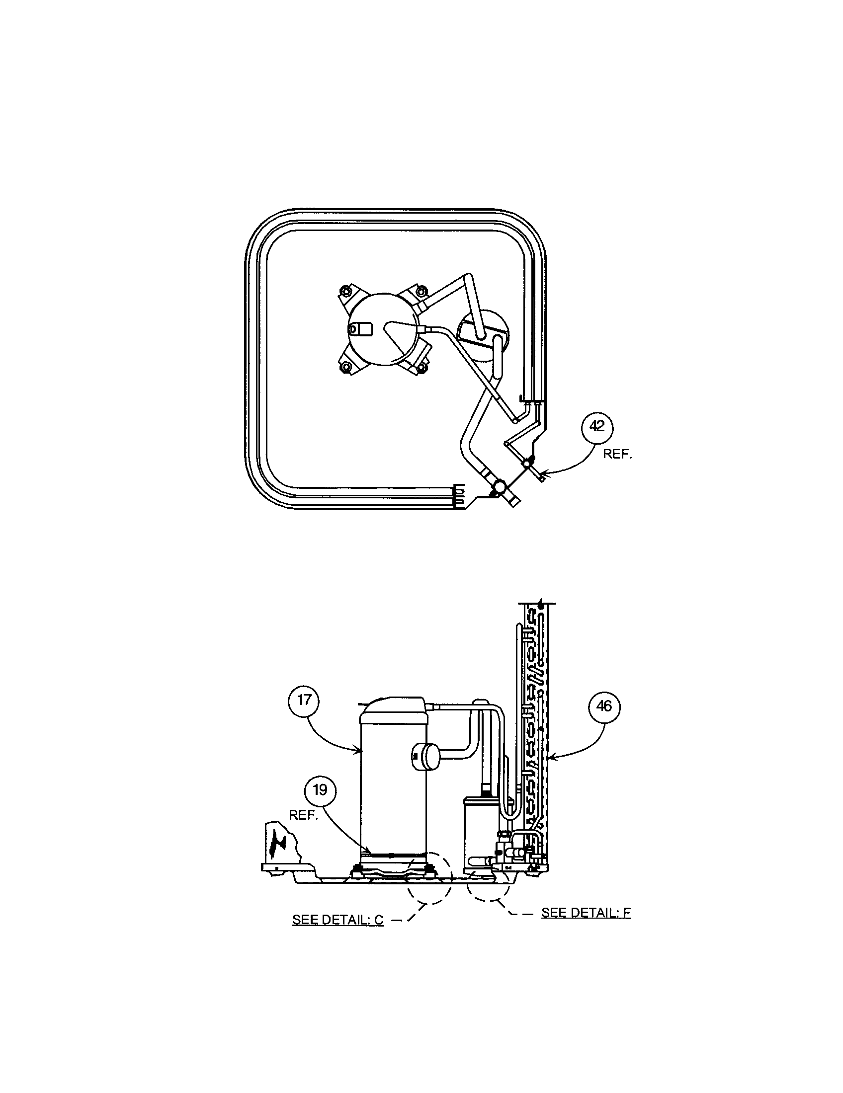 Carrier 38BRG024 SERIES300 compressor / condenser coil diagram