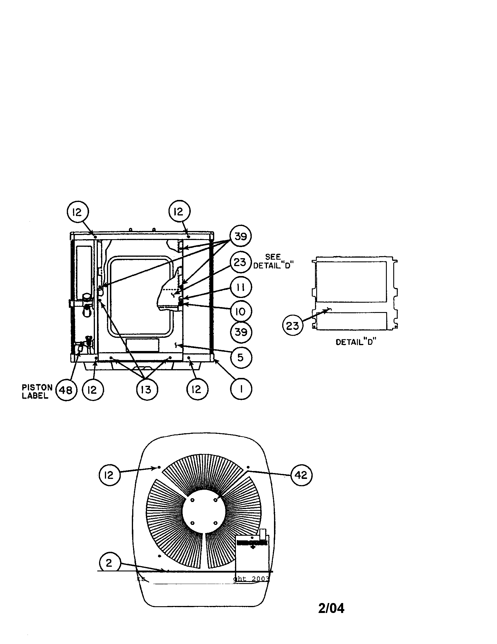 Carrier 38TKB018 SERIES330 outlet grille / top cover diagram
