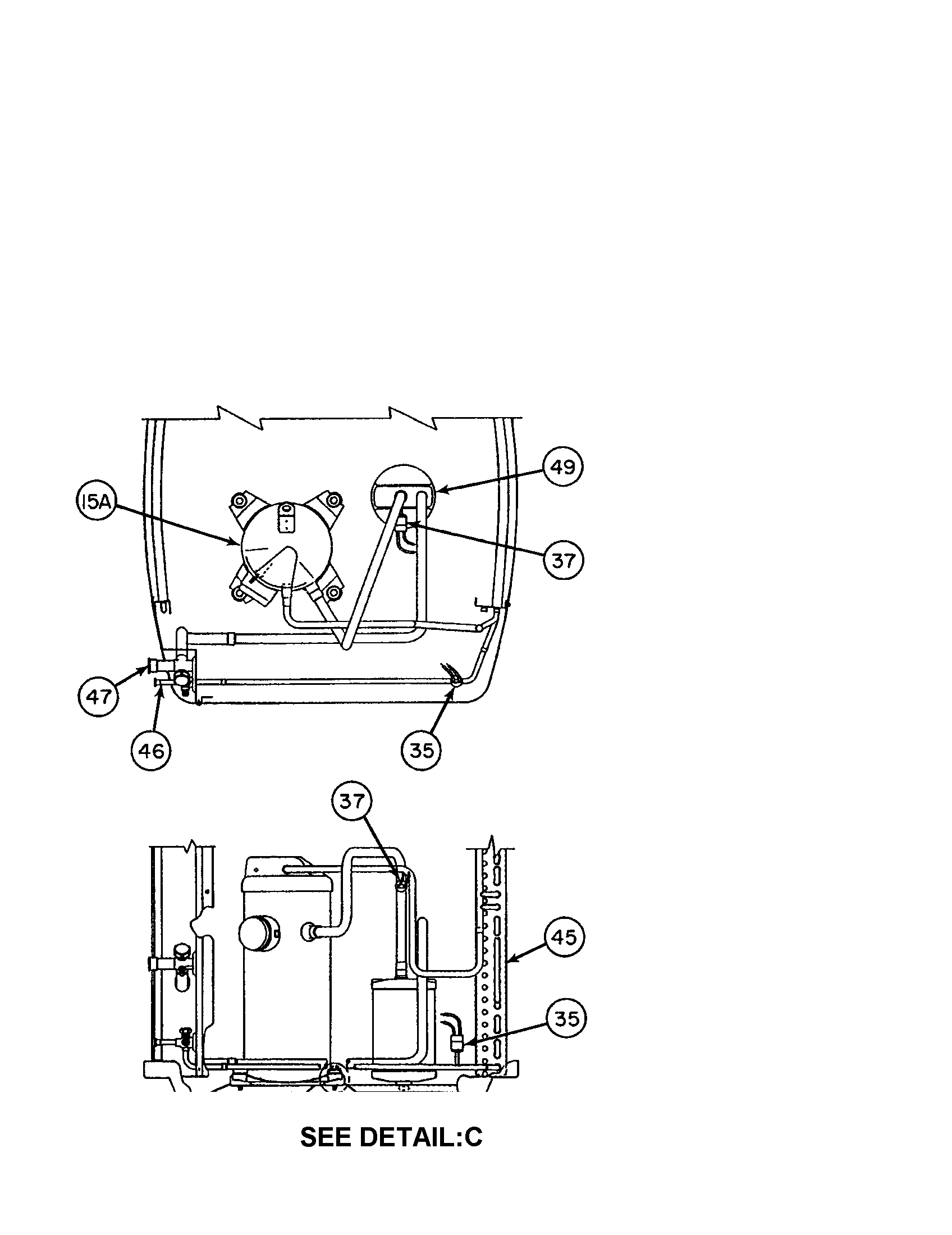 Carrier 38TKB018 SERIES330 compressor / condenser coil diagram