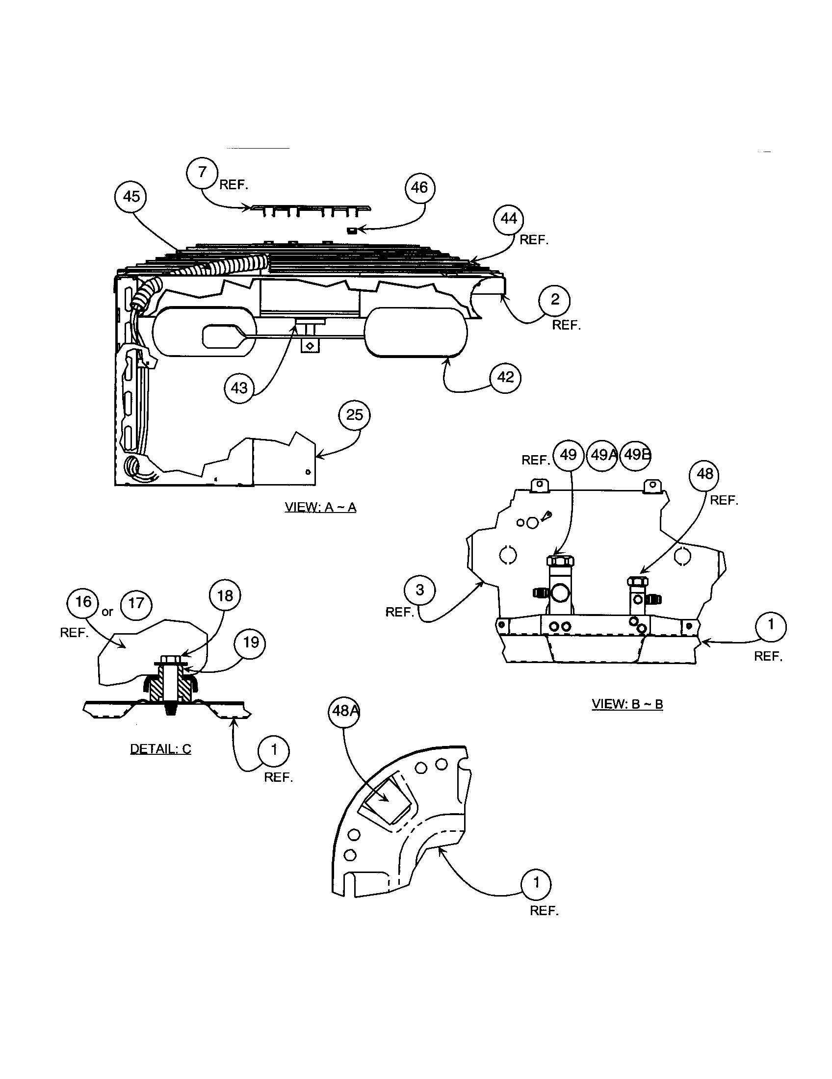 Carrier 38EZG048 SERIES300 fan blade diagram