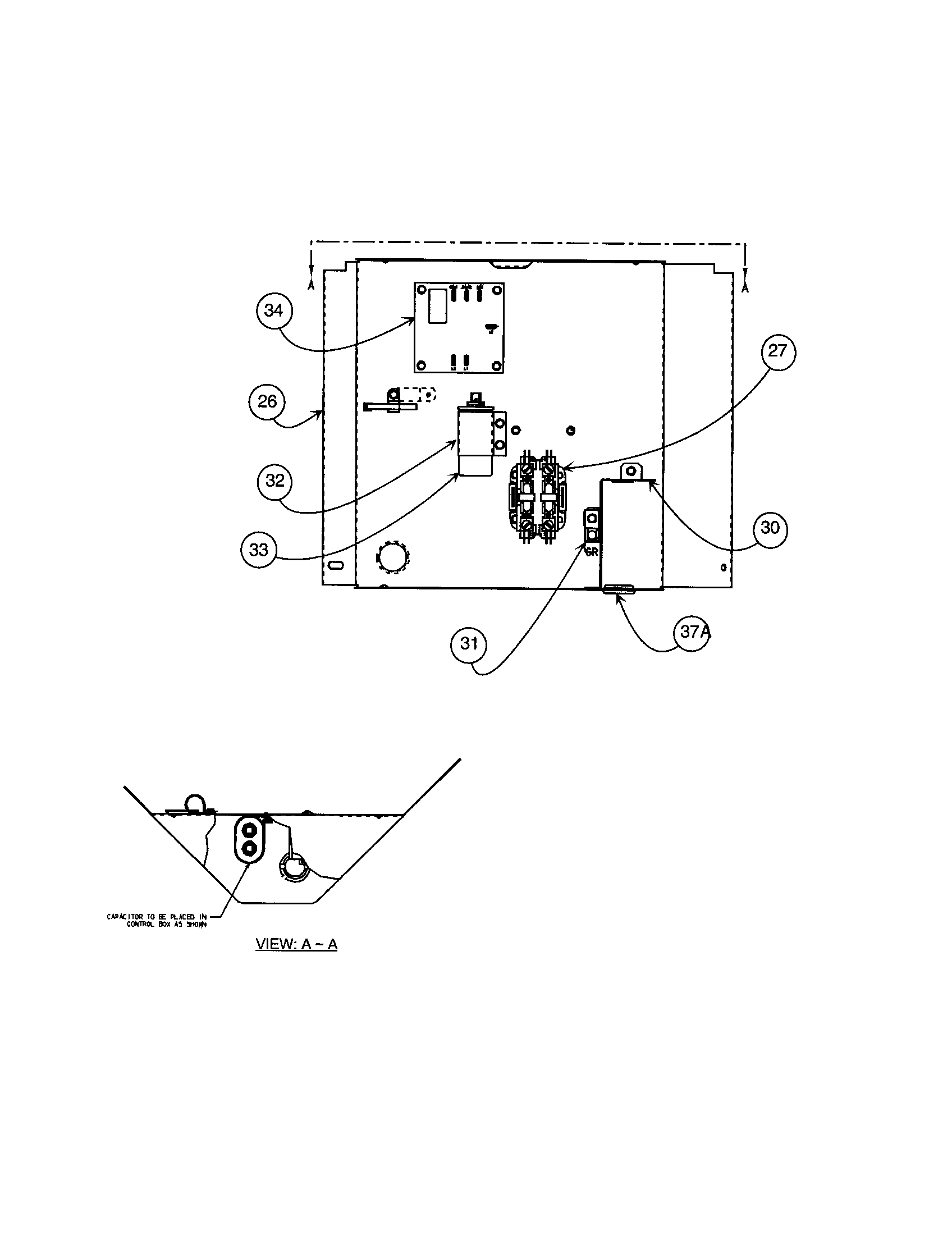 Carrier 38EZG048 SERIES300 control box diagram