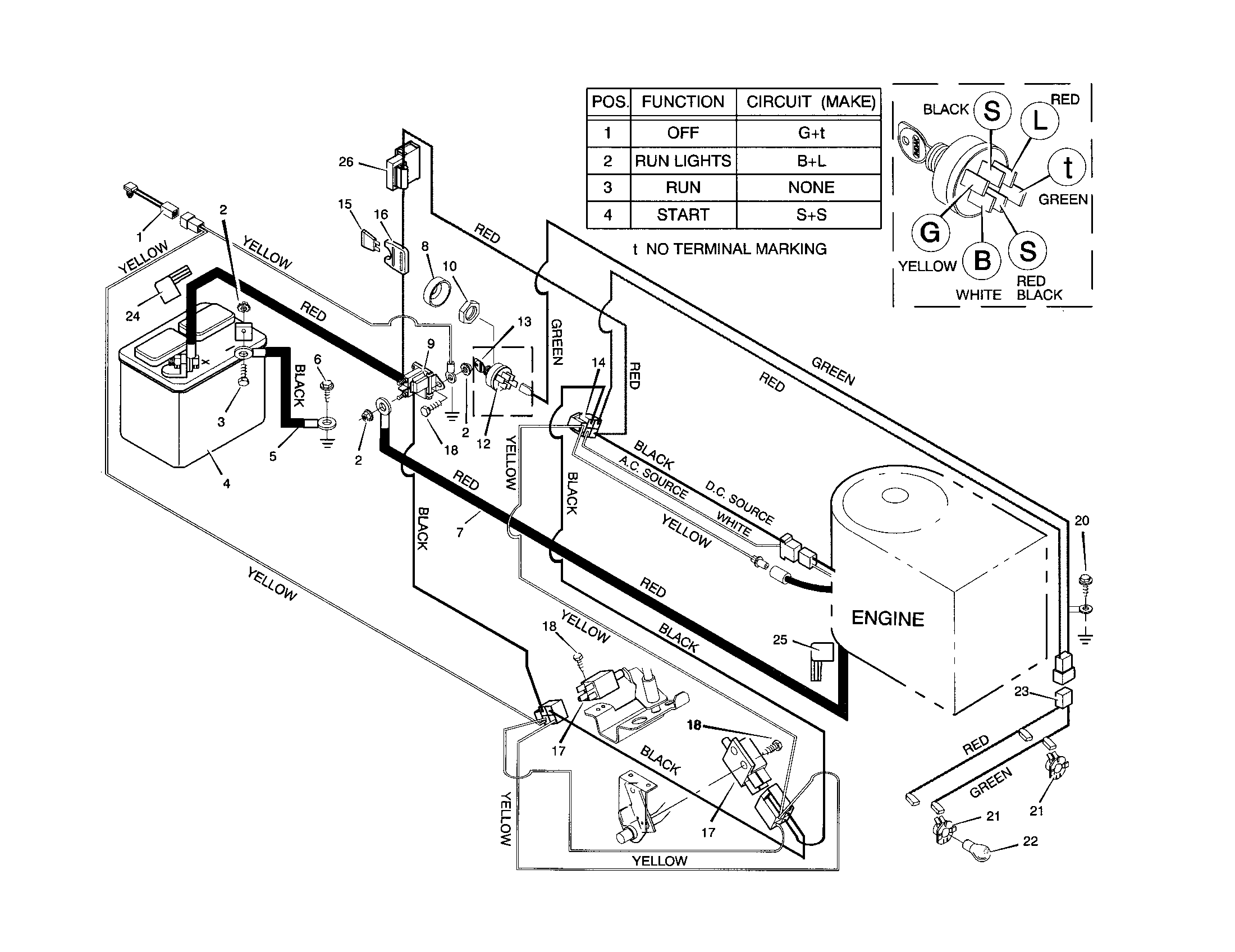 Murray 46401X6A electrical system diagram