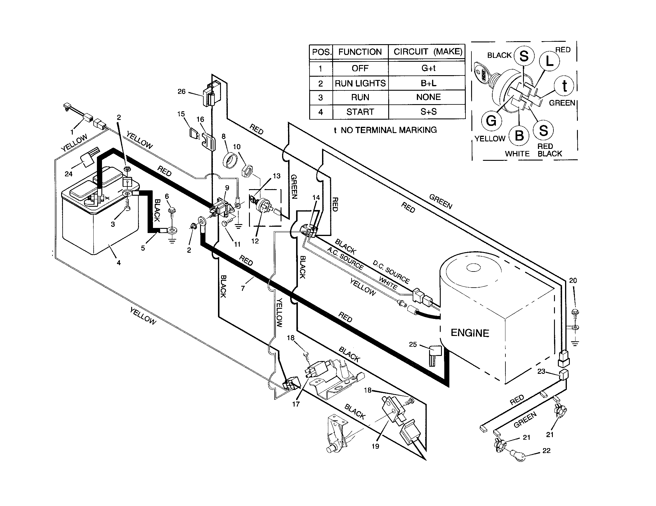 Murray 46378X6B electrical system diagram