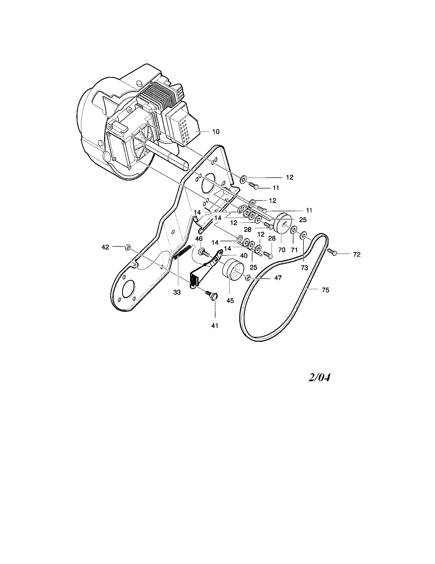 Murray 621301X89B engine assembly diagram