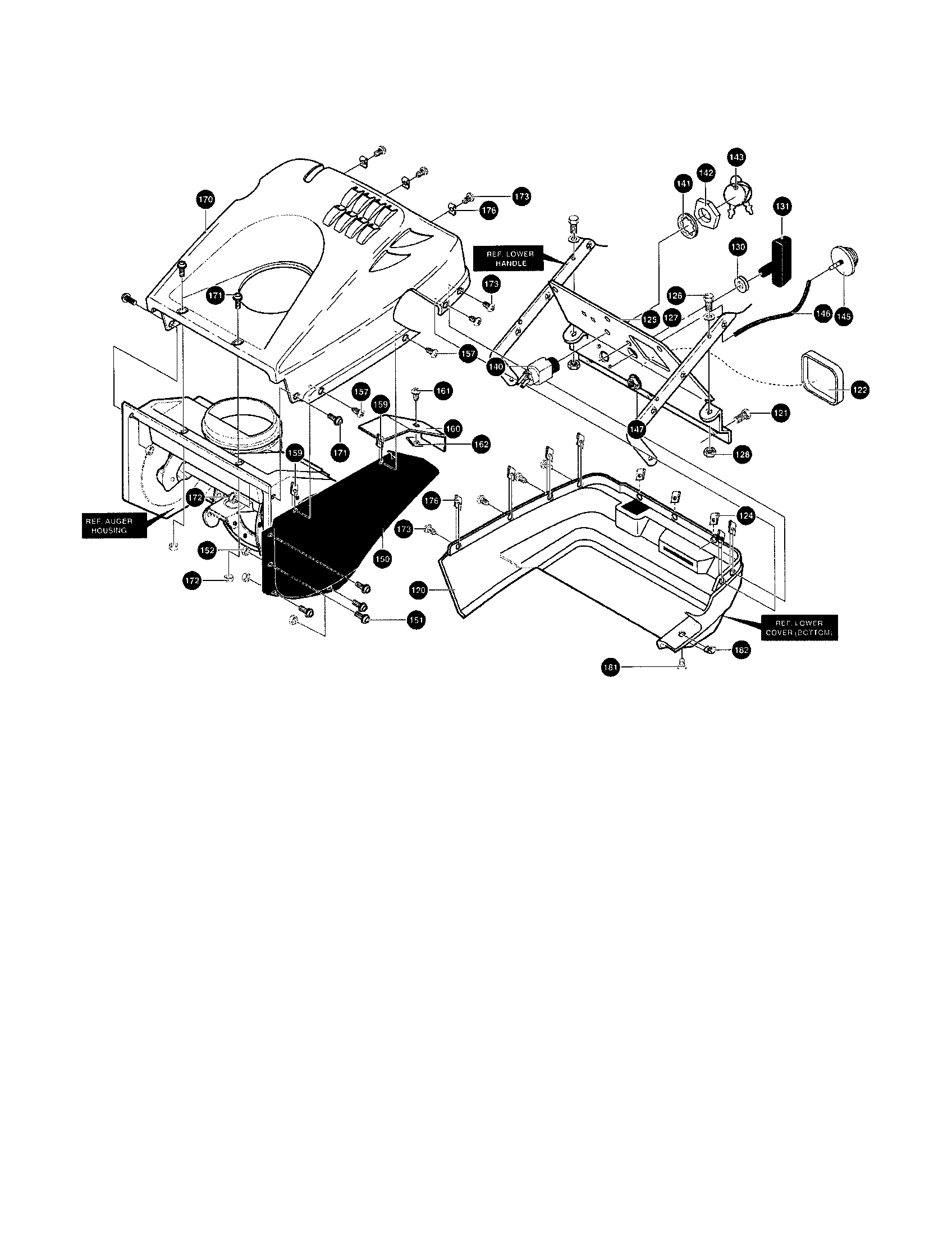 Murray 621301X89B top cover assembly diagram