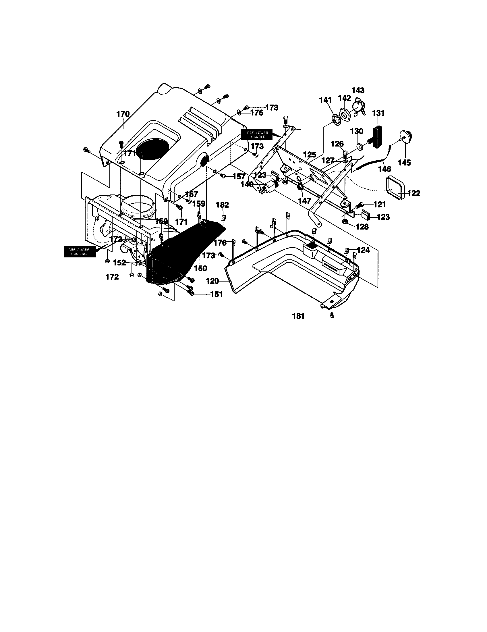 Murray 621450X4E top cover assembly diagram