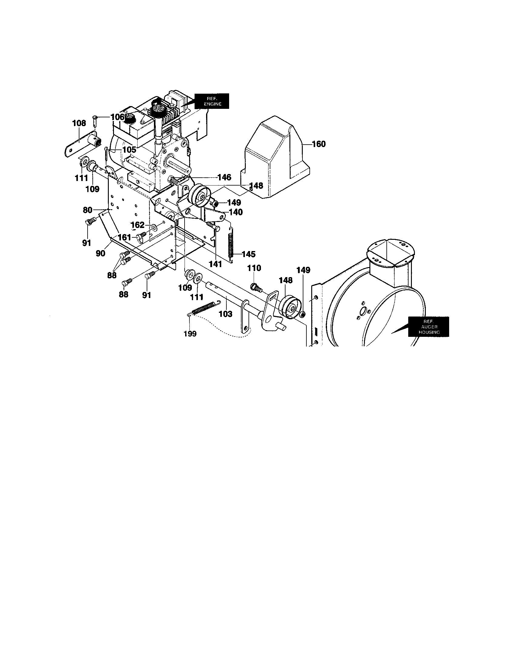 Murray 624508X4B frame components assembly diagram
