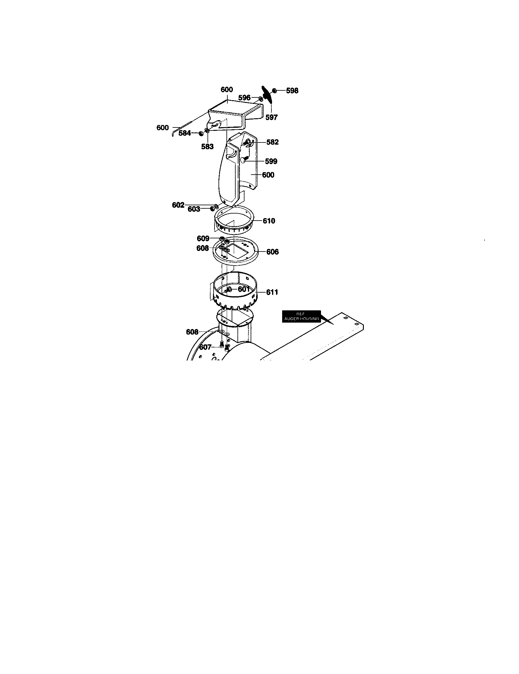 Murray 624508X4B discharge chute diagram