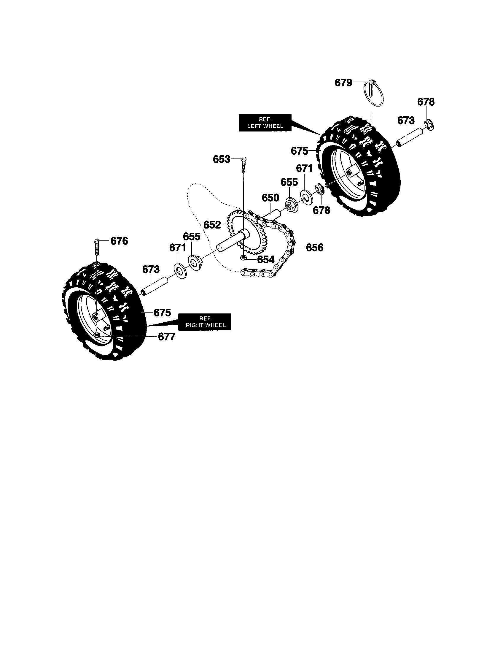 Murray 624508X4B wheels diagram