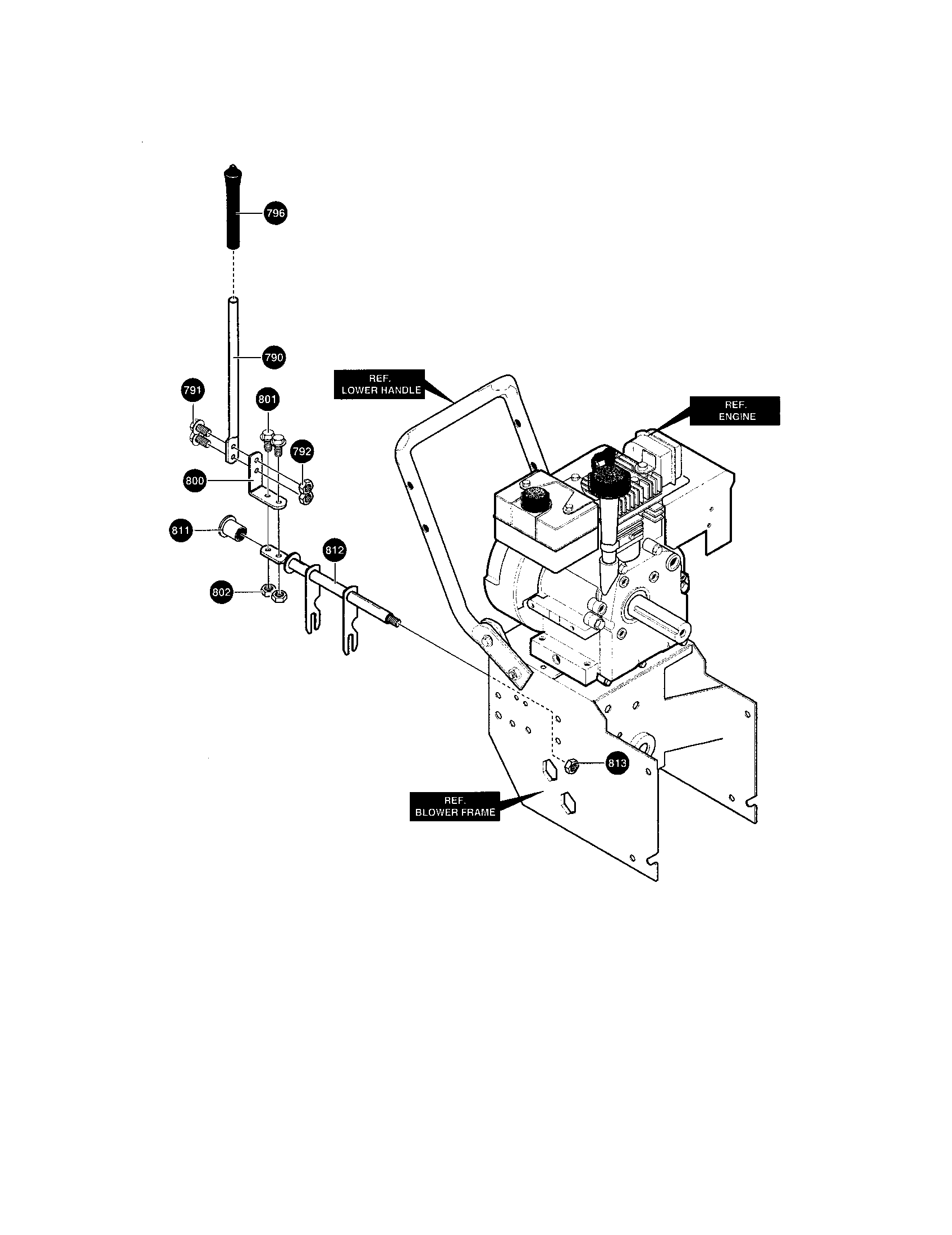 Murray 624508X4B shift yoke assembly diagram