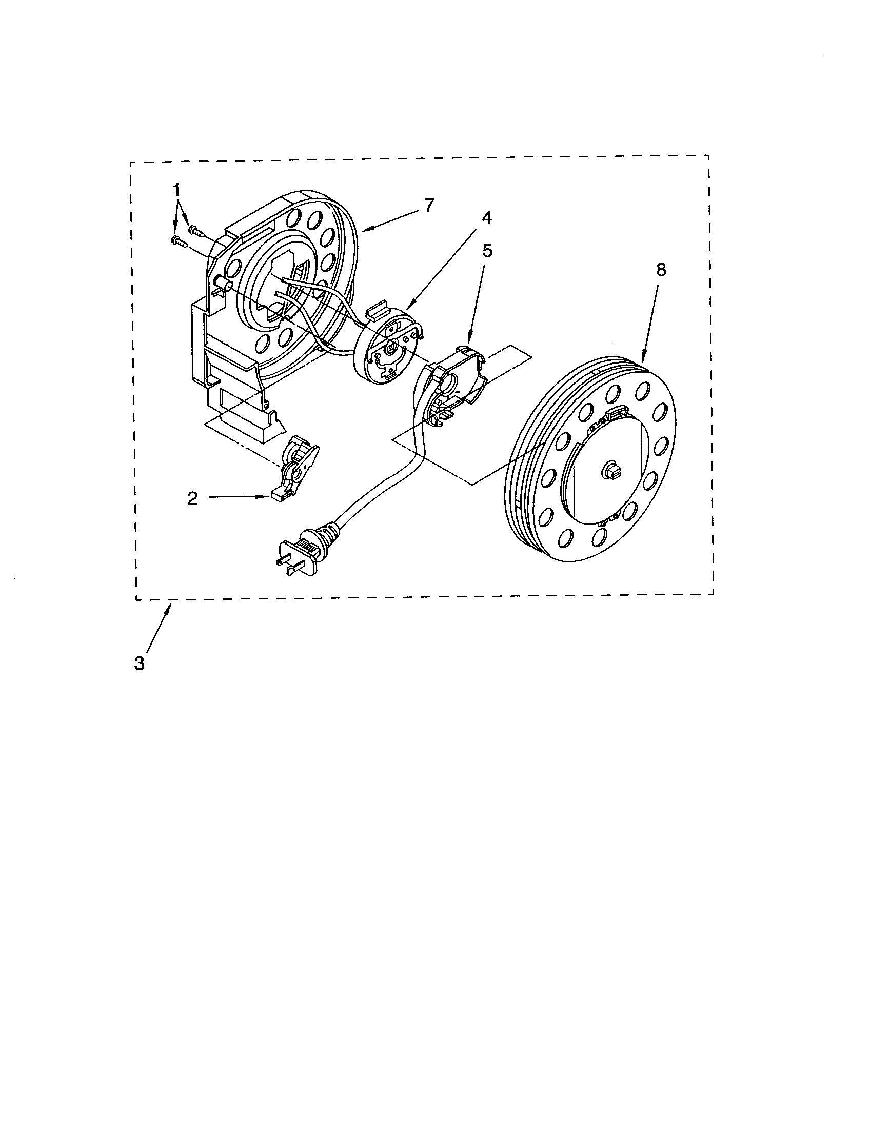 Kenmore 11623512302 power cord reel diagram