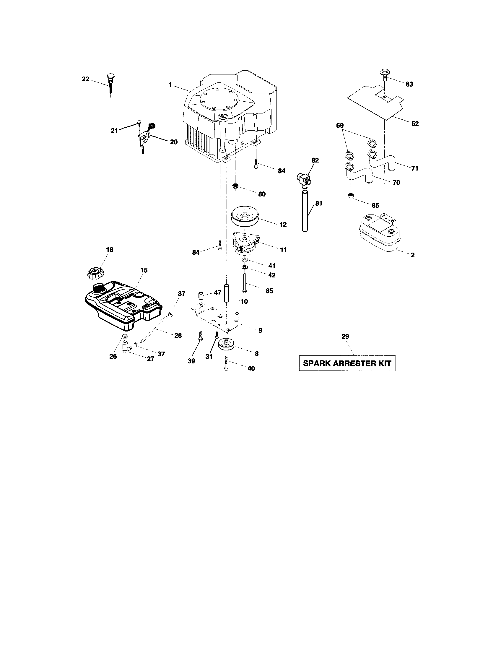 Craftsman 917275287 engine diagram