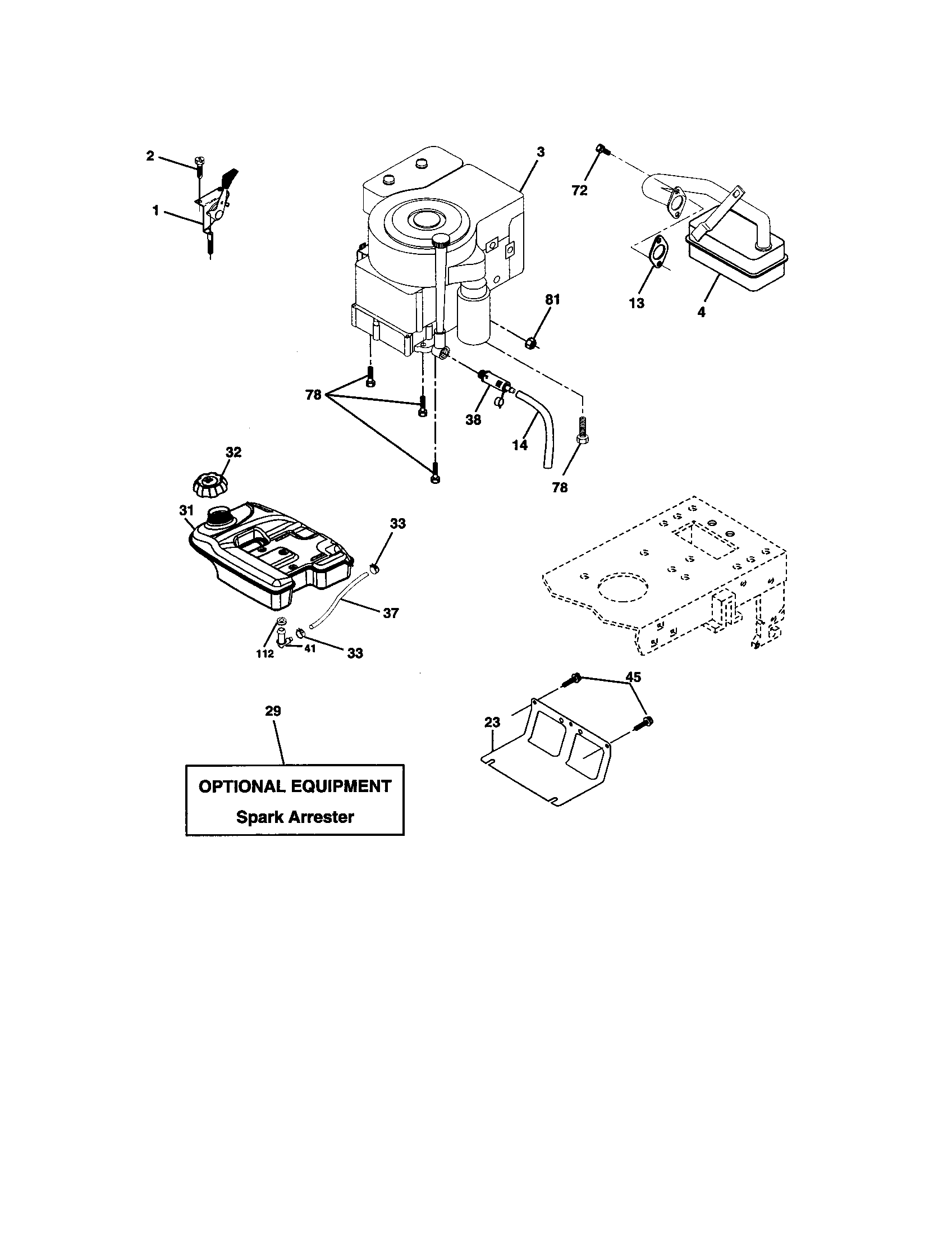 Craftsman 917273632 engine diagram