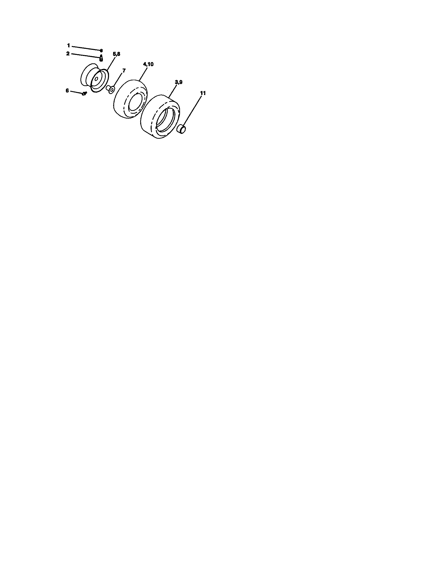 Craftsman 917273632 wheels and tires diagram