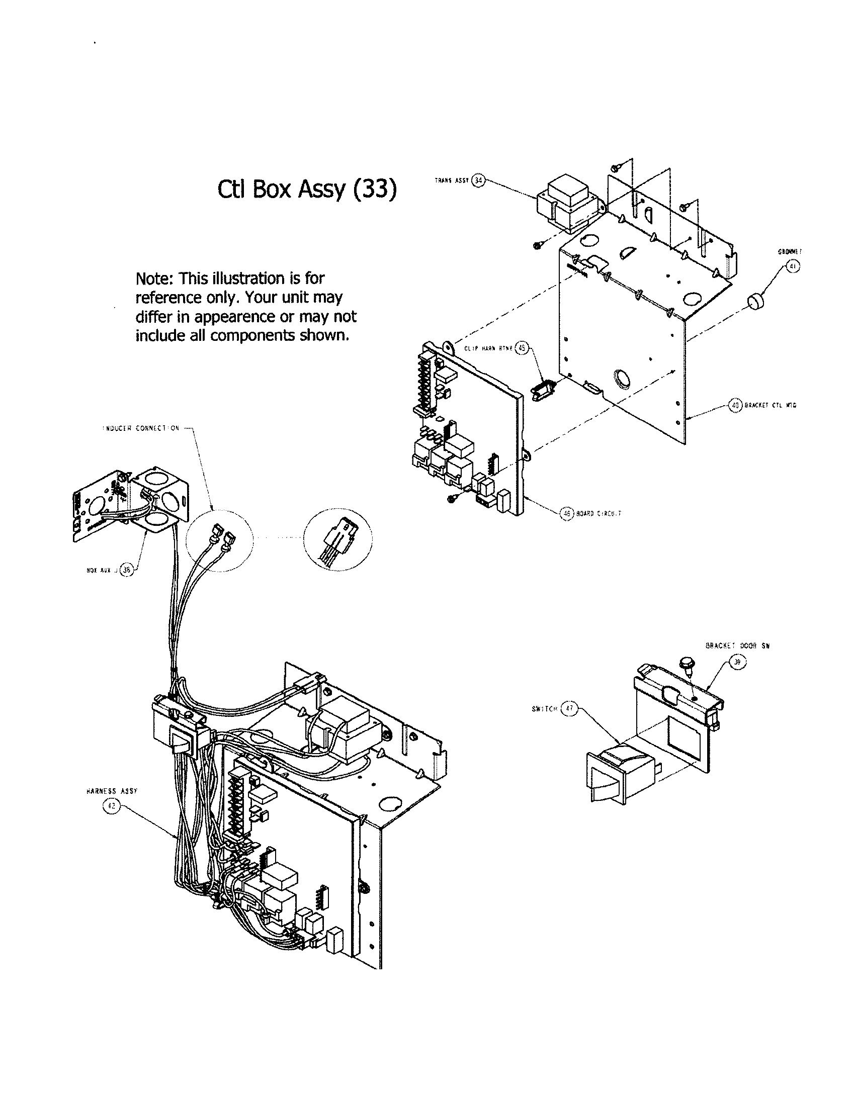 Carrier 58STX09010014 control box assembly diagram