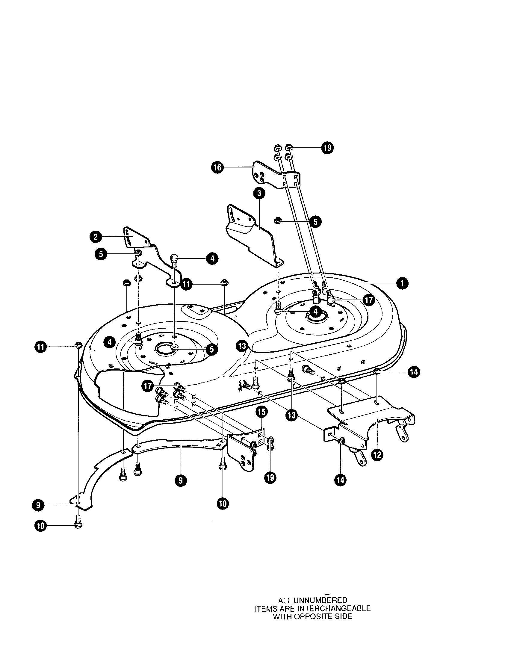 Yard King 42566X89 blade housing/deck diagram